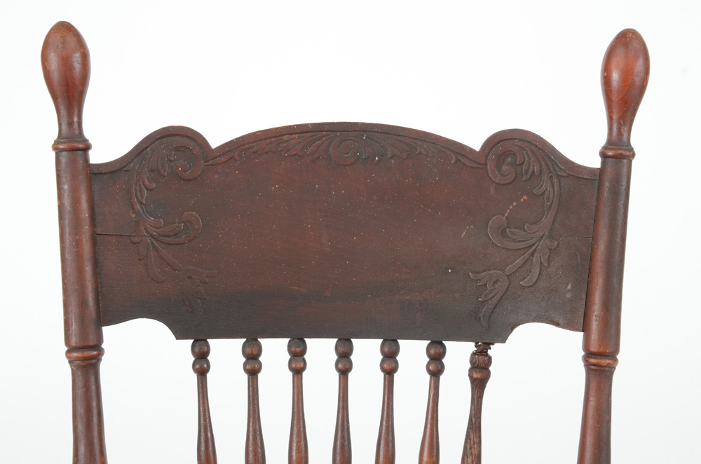 Antique Spindle Back Rocking Chair