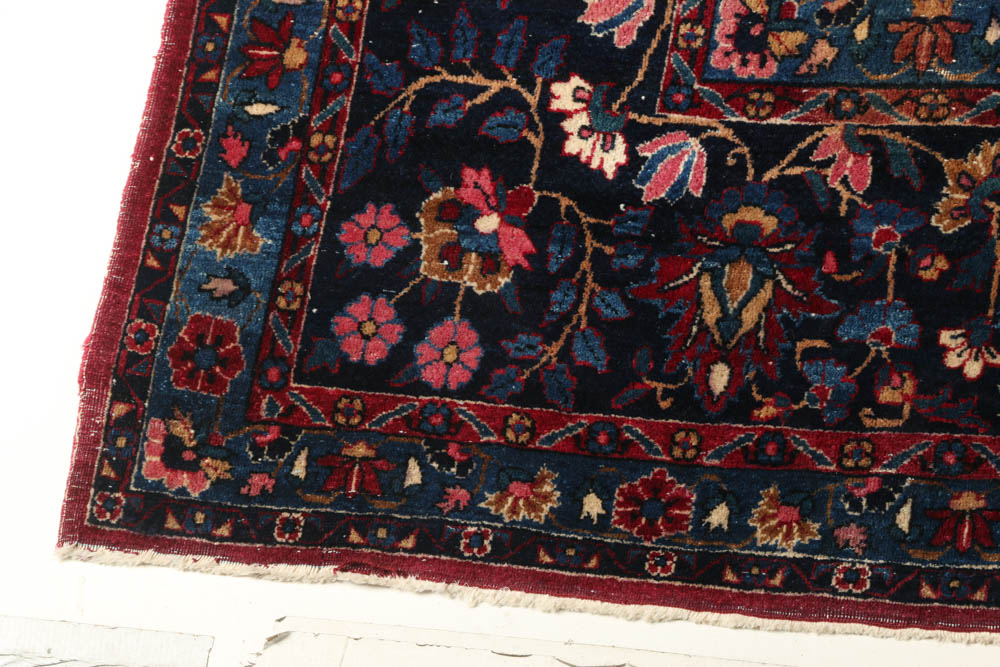 Signed, Semi-Antique Hand-Knotted Sarouk Palace Sized Area Rug