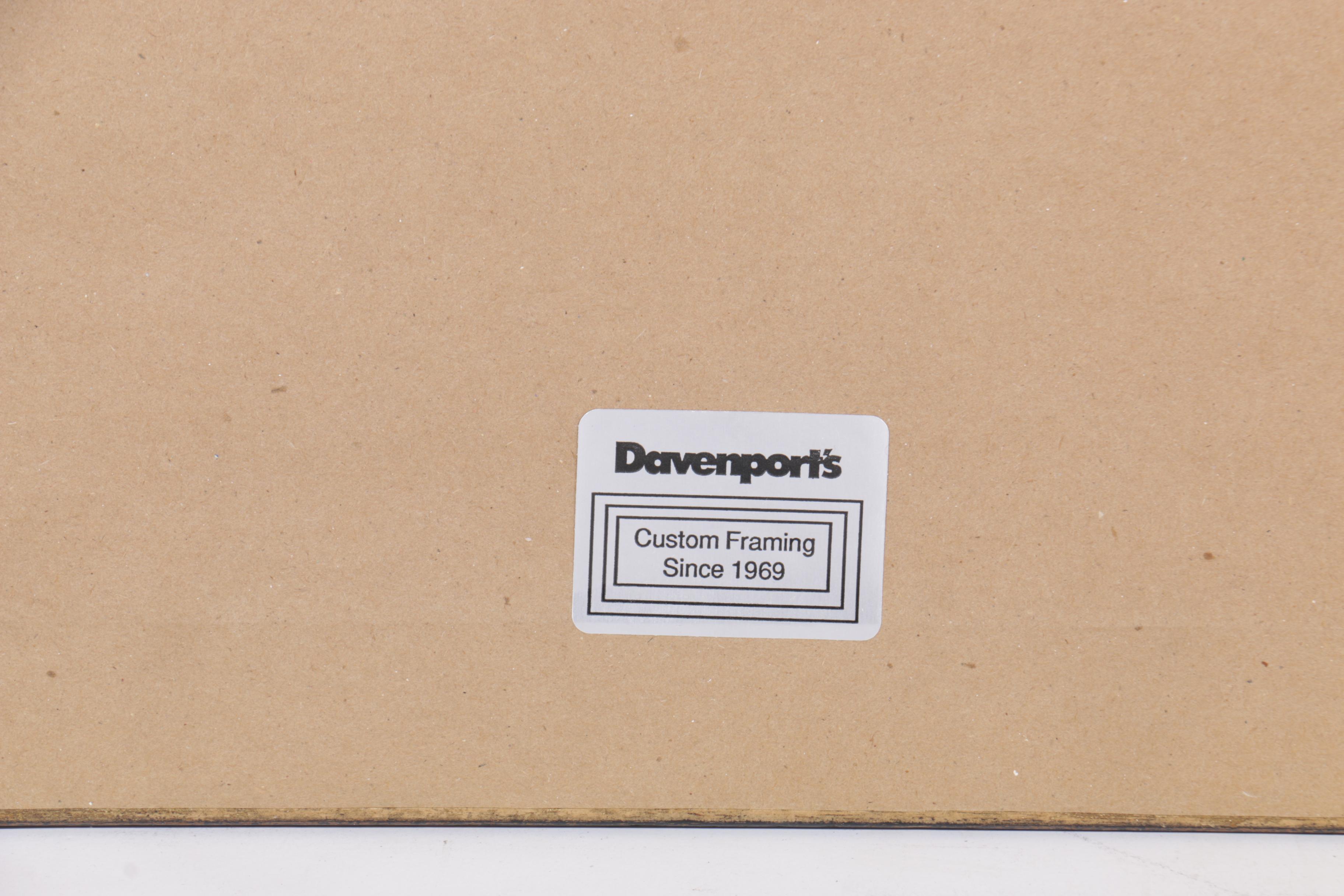 Restrike Engraving of Delagrive's 1754 Map of the Île de la Cité