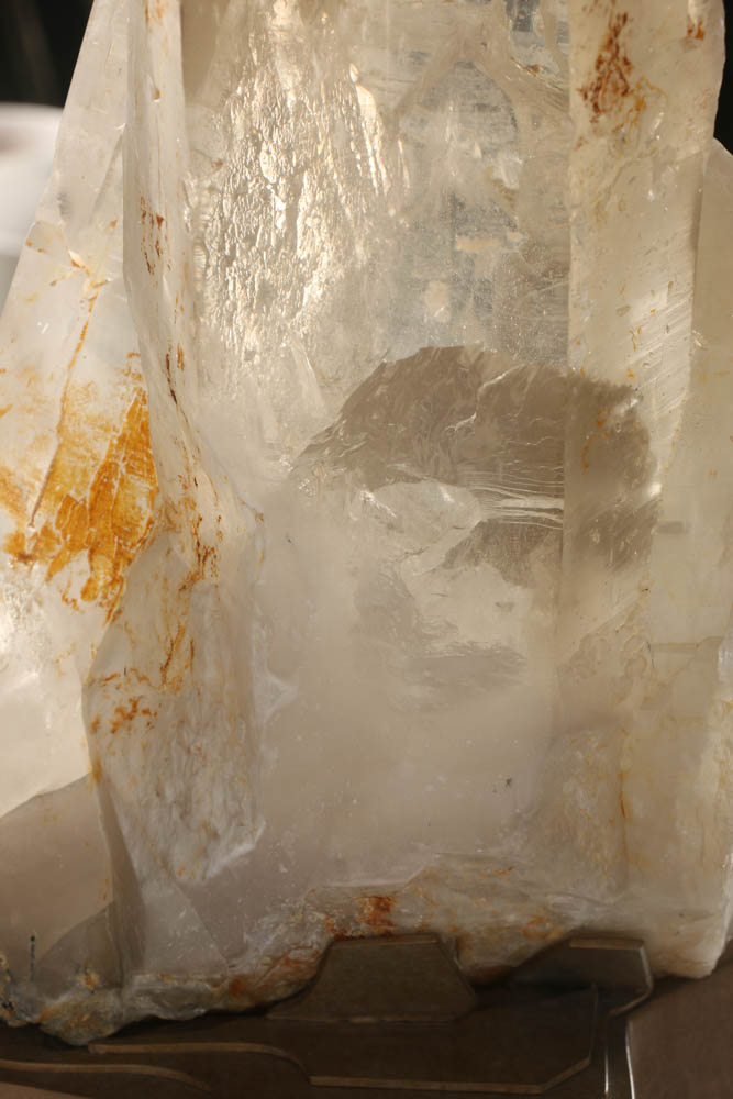 Monumental Cathedral Quartz on Lighted Bronze Base