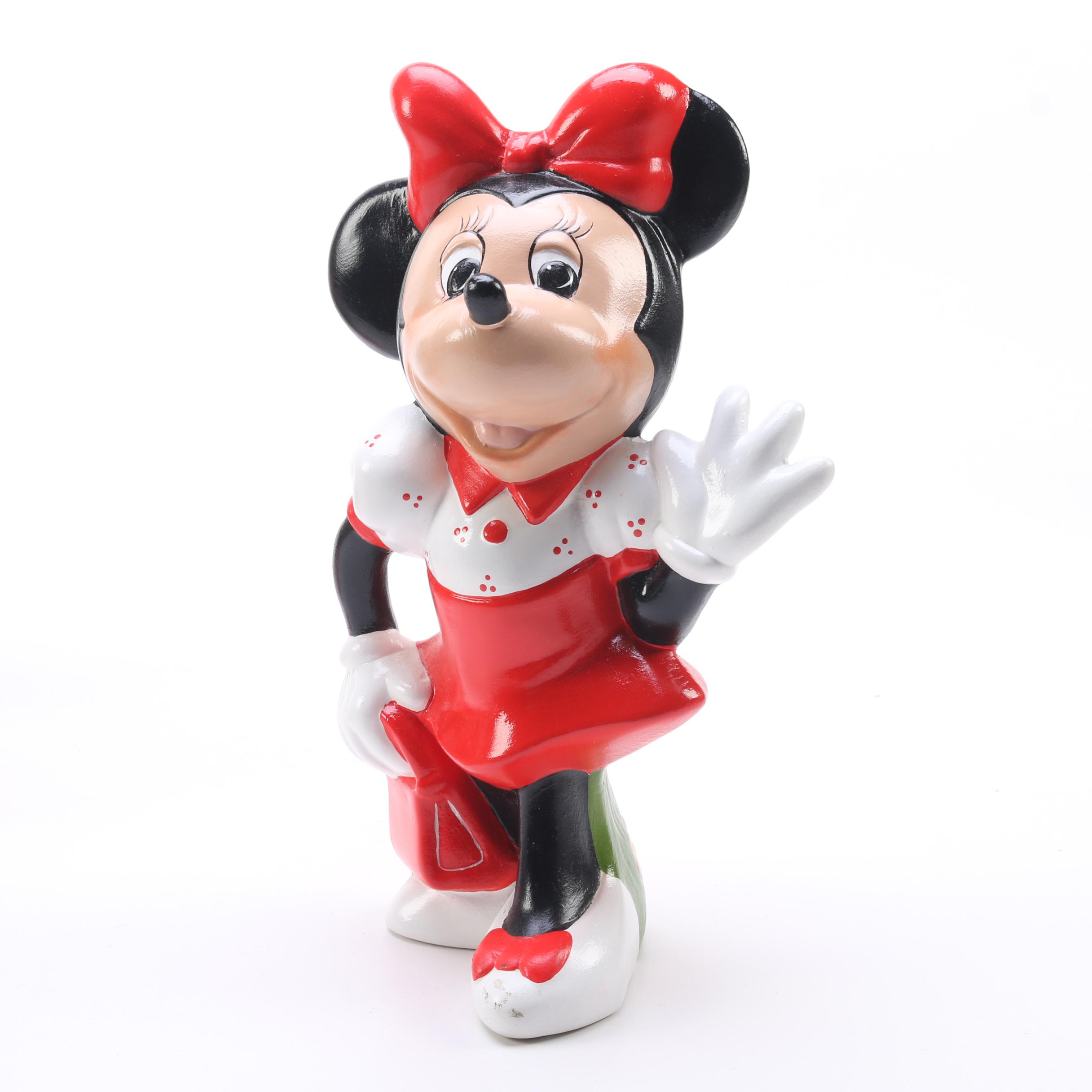 Disney Figurines Including "The Little Mermaid" and "Mickey Mouse"