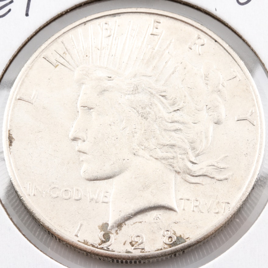 1928 S Silver Peace Dollar