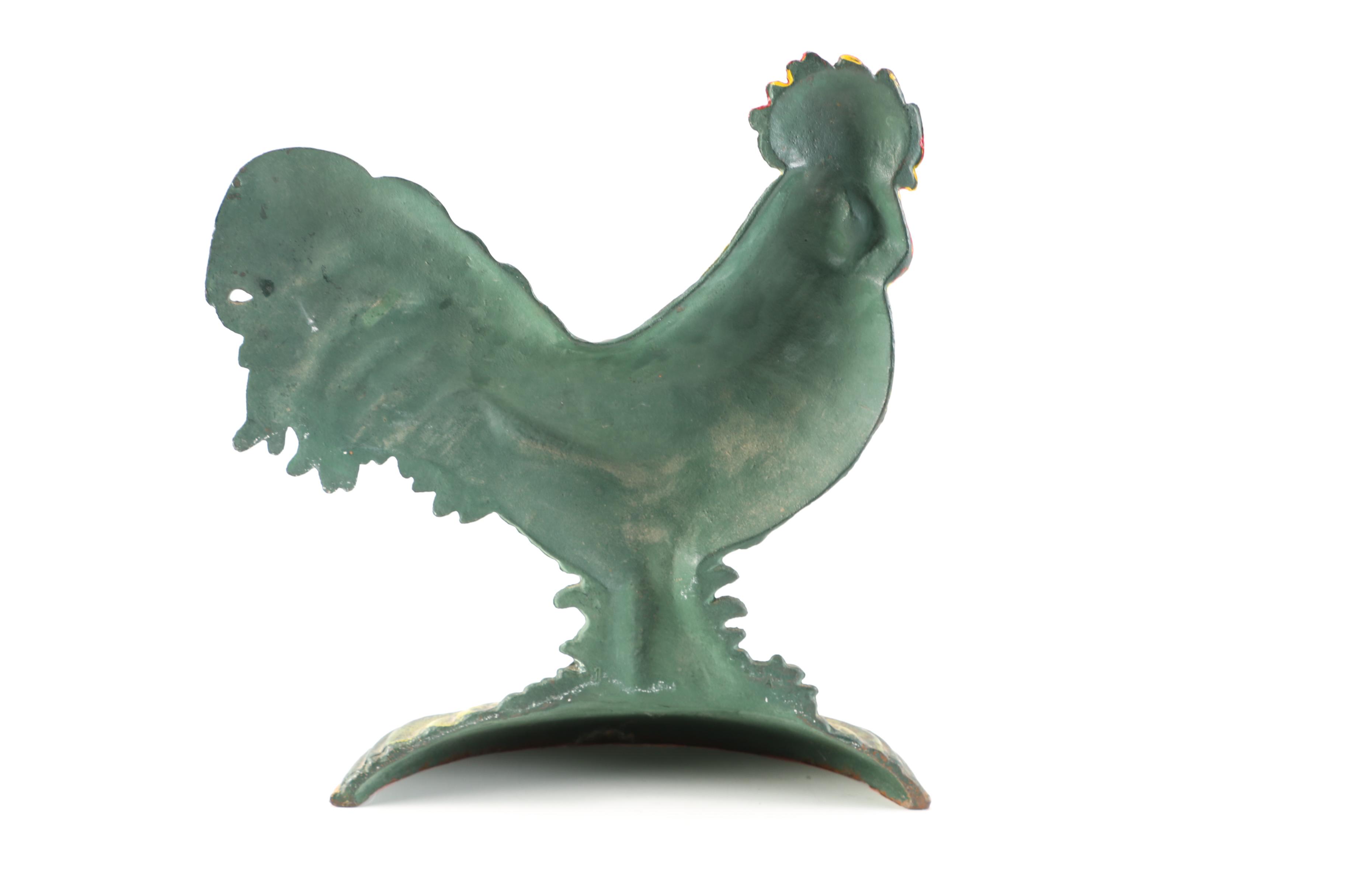 Cast Iron Rooster Doorstop