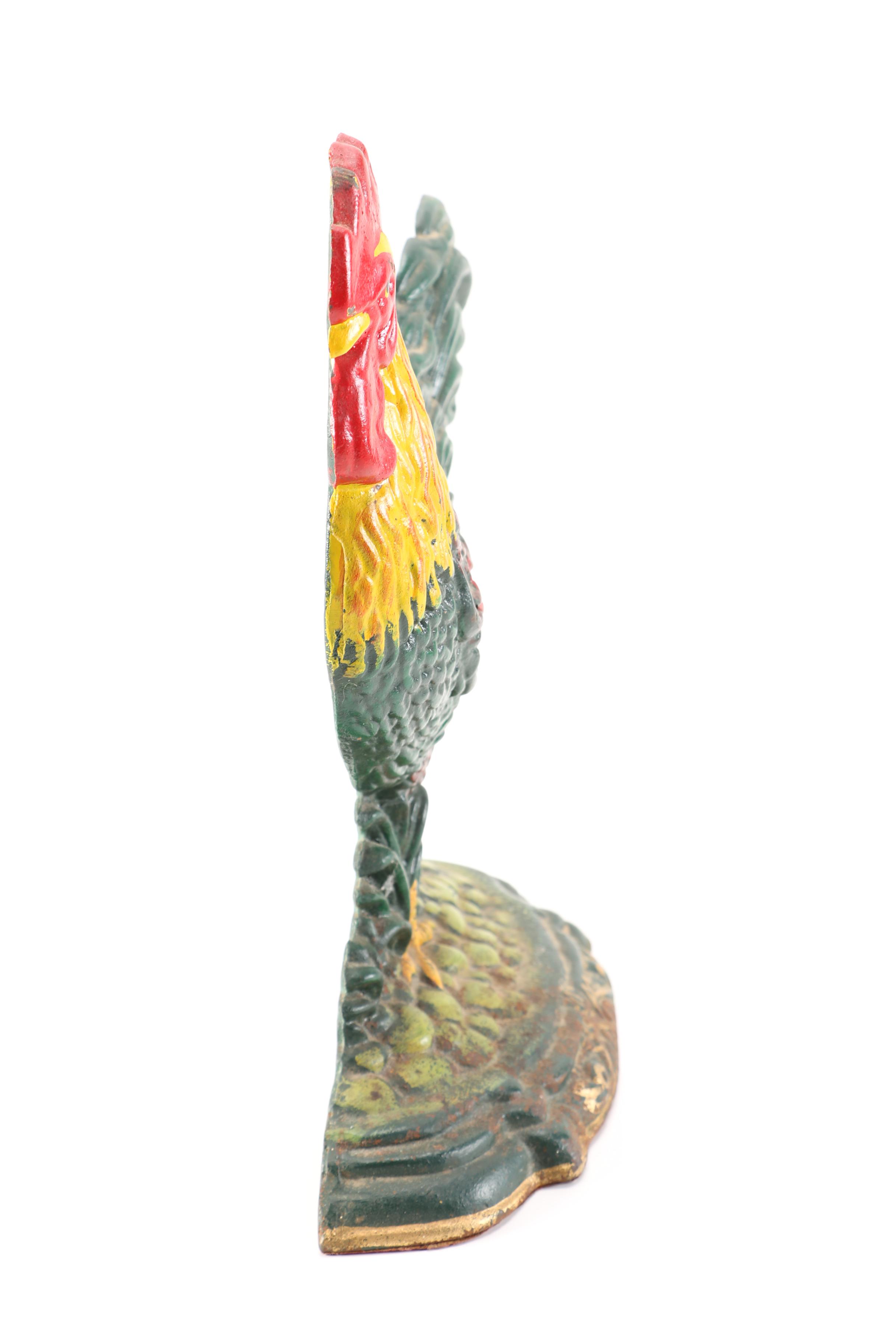 Cast Iron Rooster Doorstop