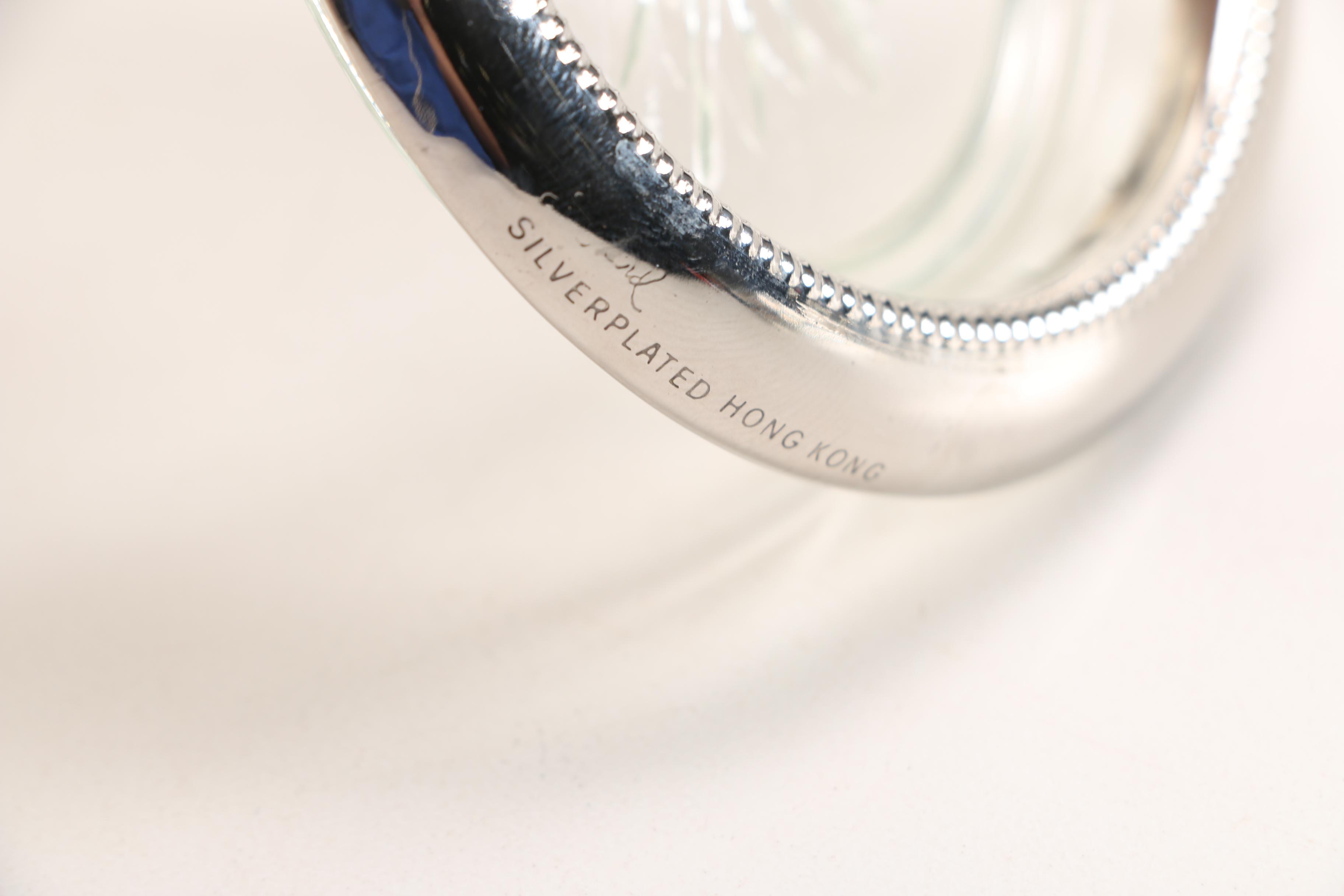 Amston Sterling and Glass Coaster With Additional Coasters