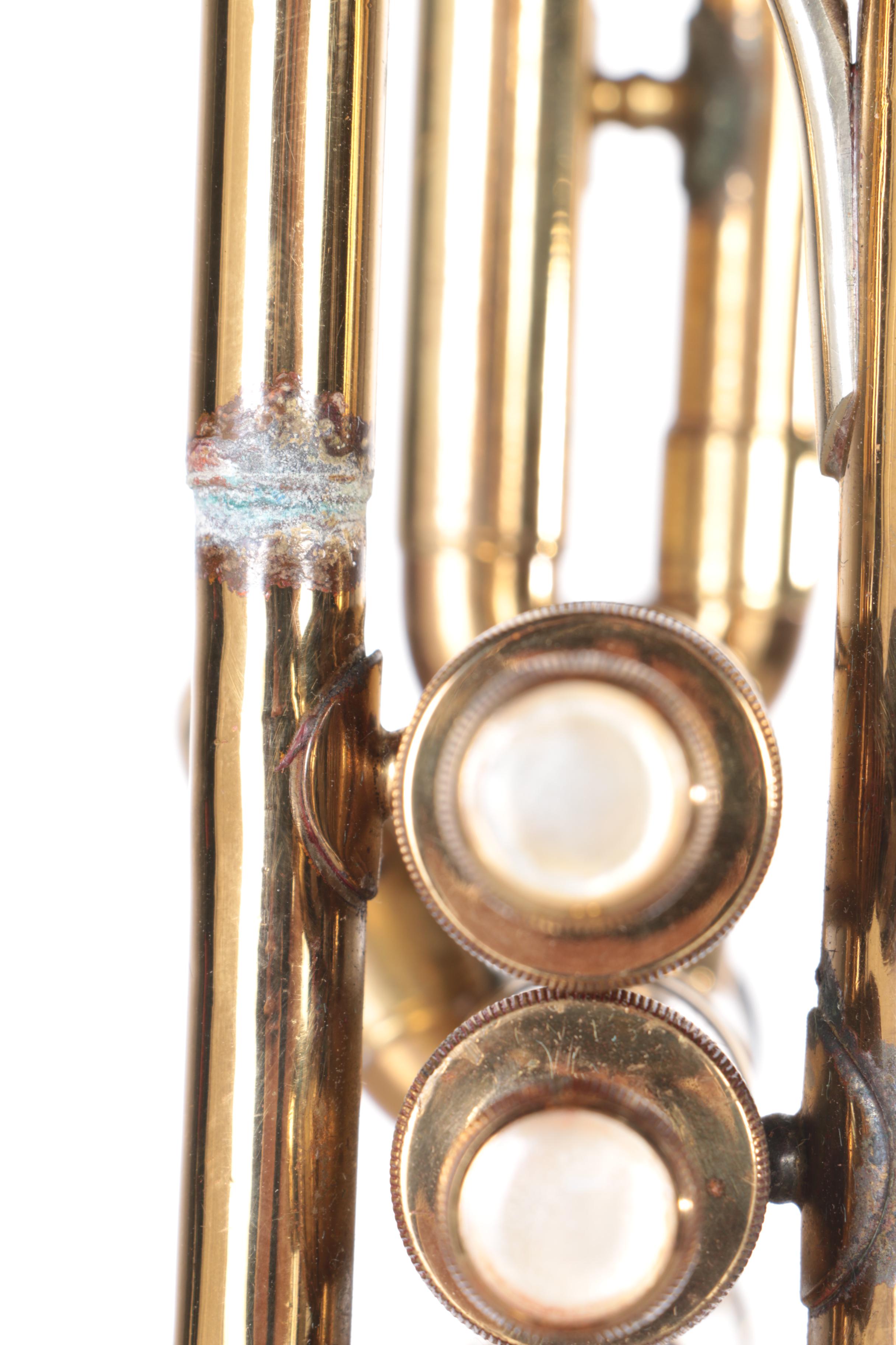 C.G. Conn Ltd. Brass Trumpet and Case