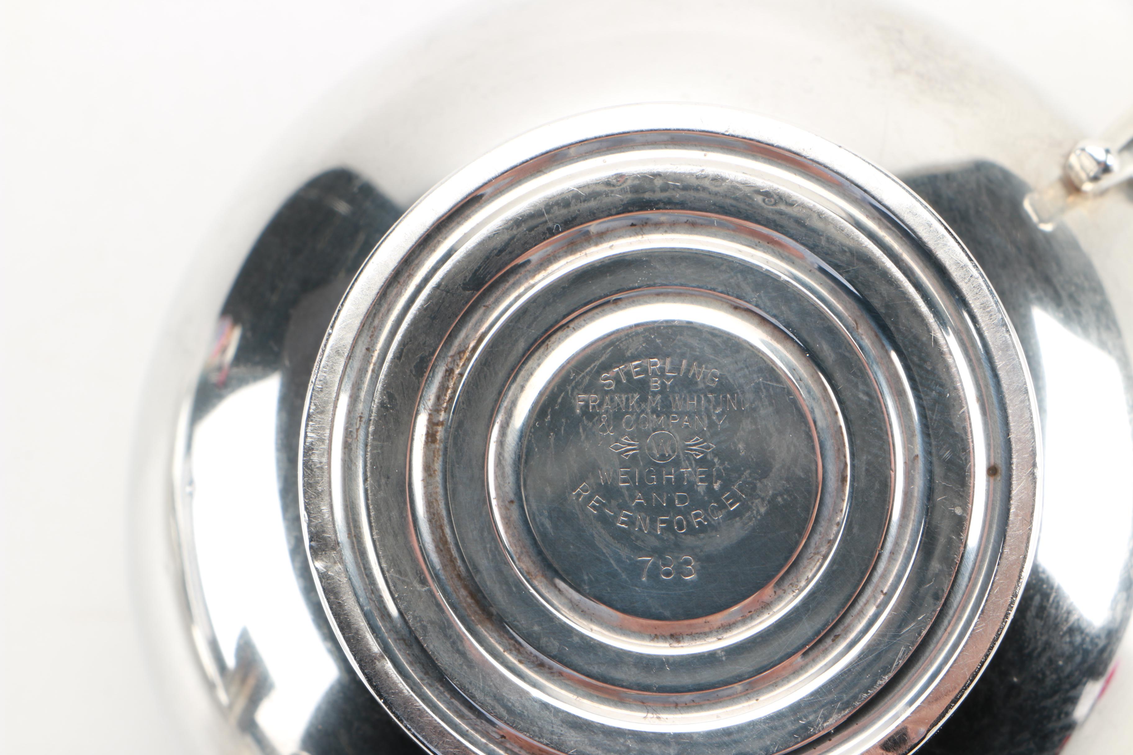 Alvin Sterling Tray and a Whiting Weighted Sterling Open Sugar