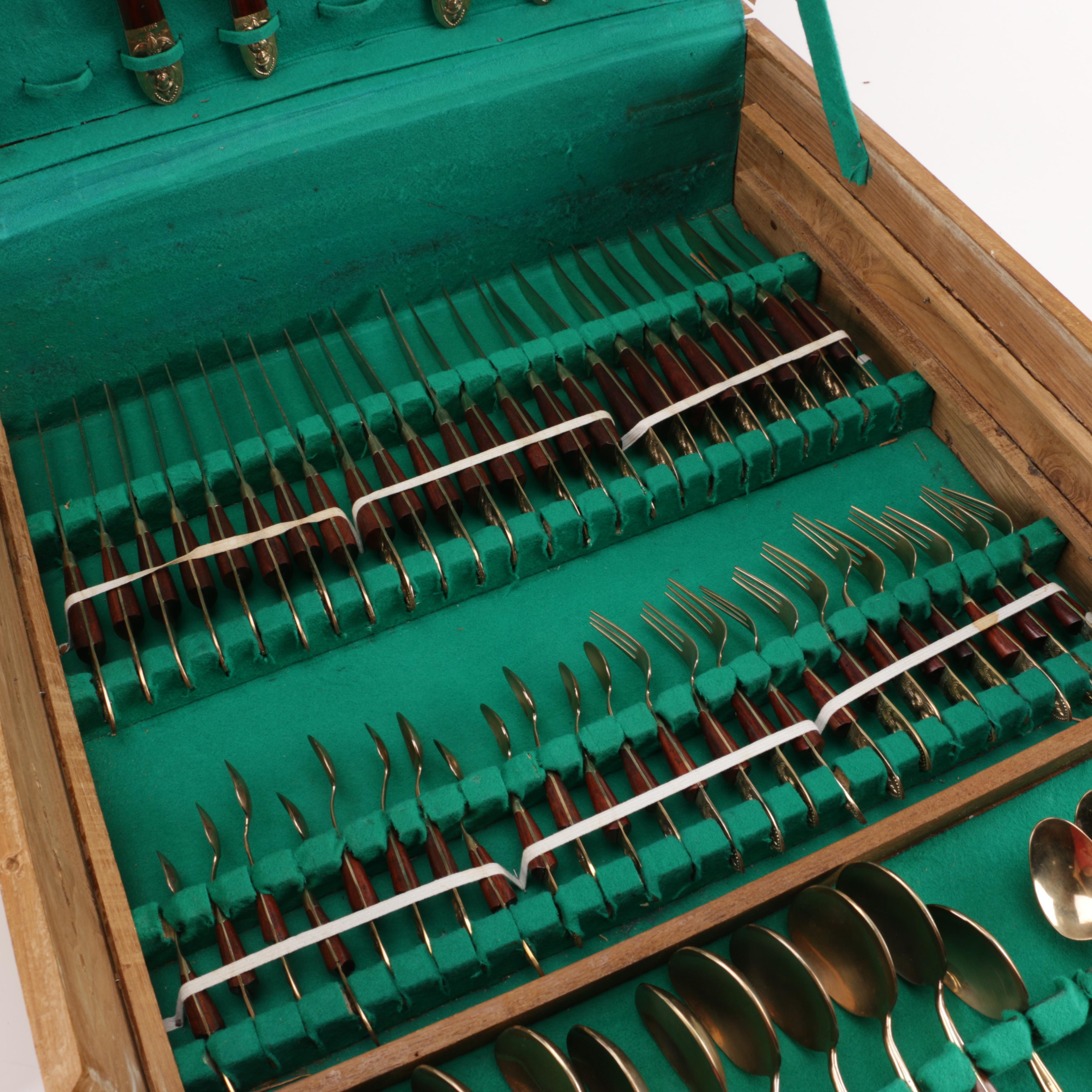 Vintage Thai Brass Flatware