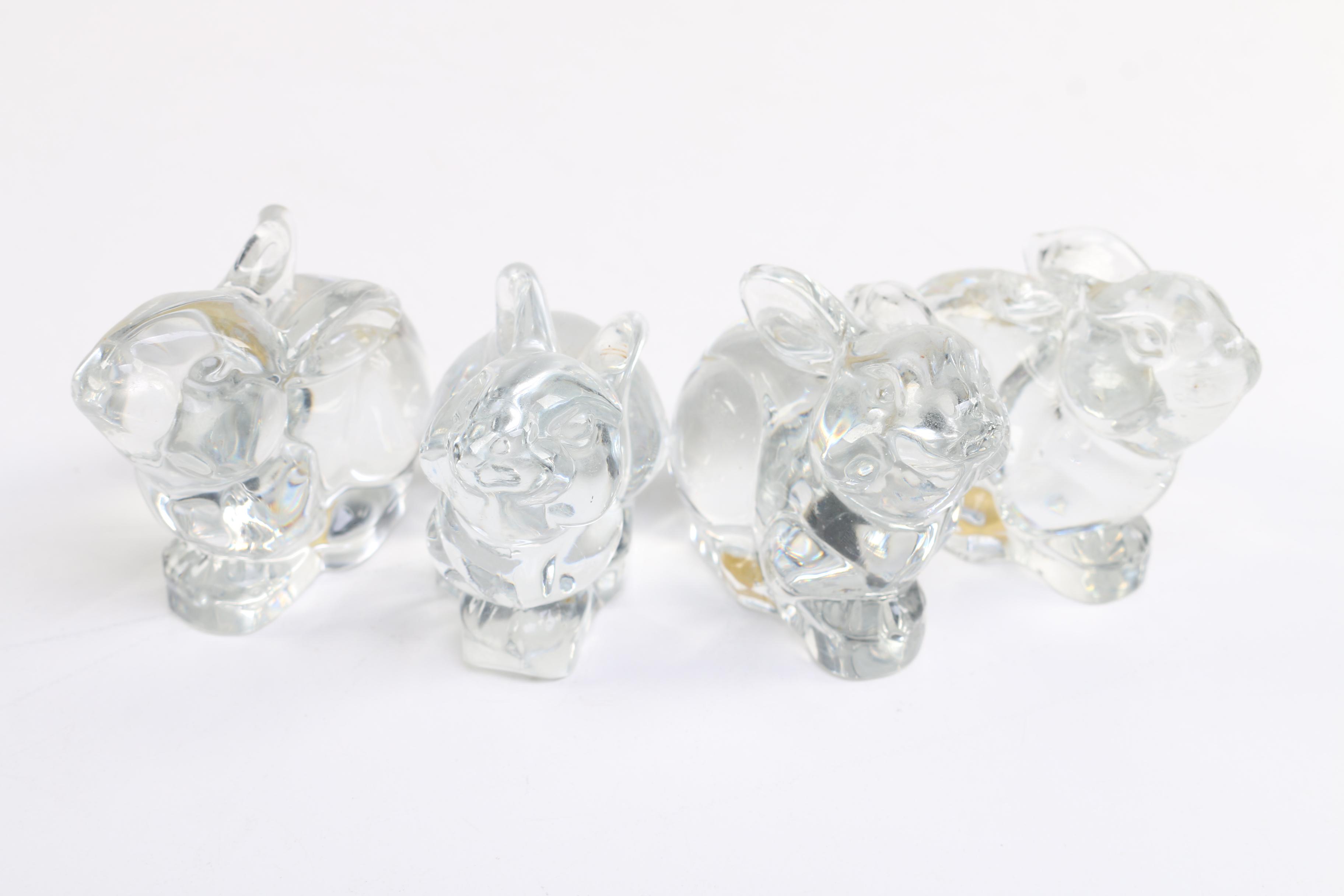24% Lead Crystal Animal Figurines