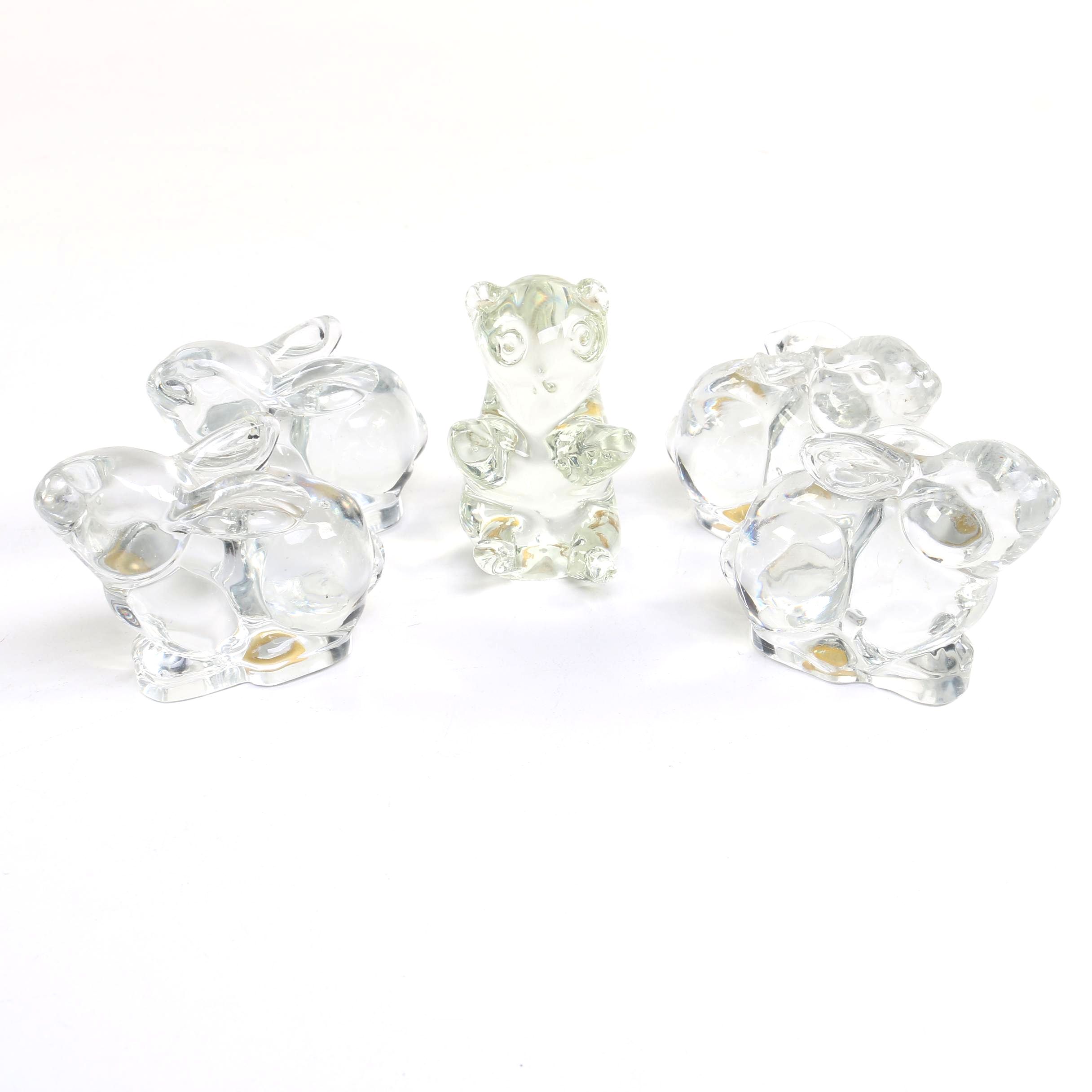 24% Lead Crystal Animal Figurines