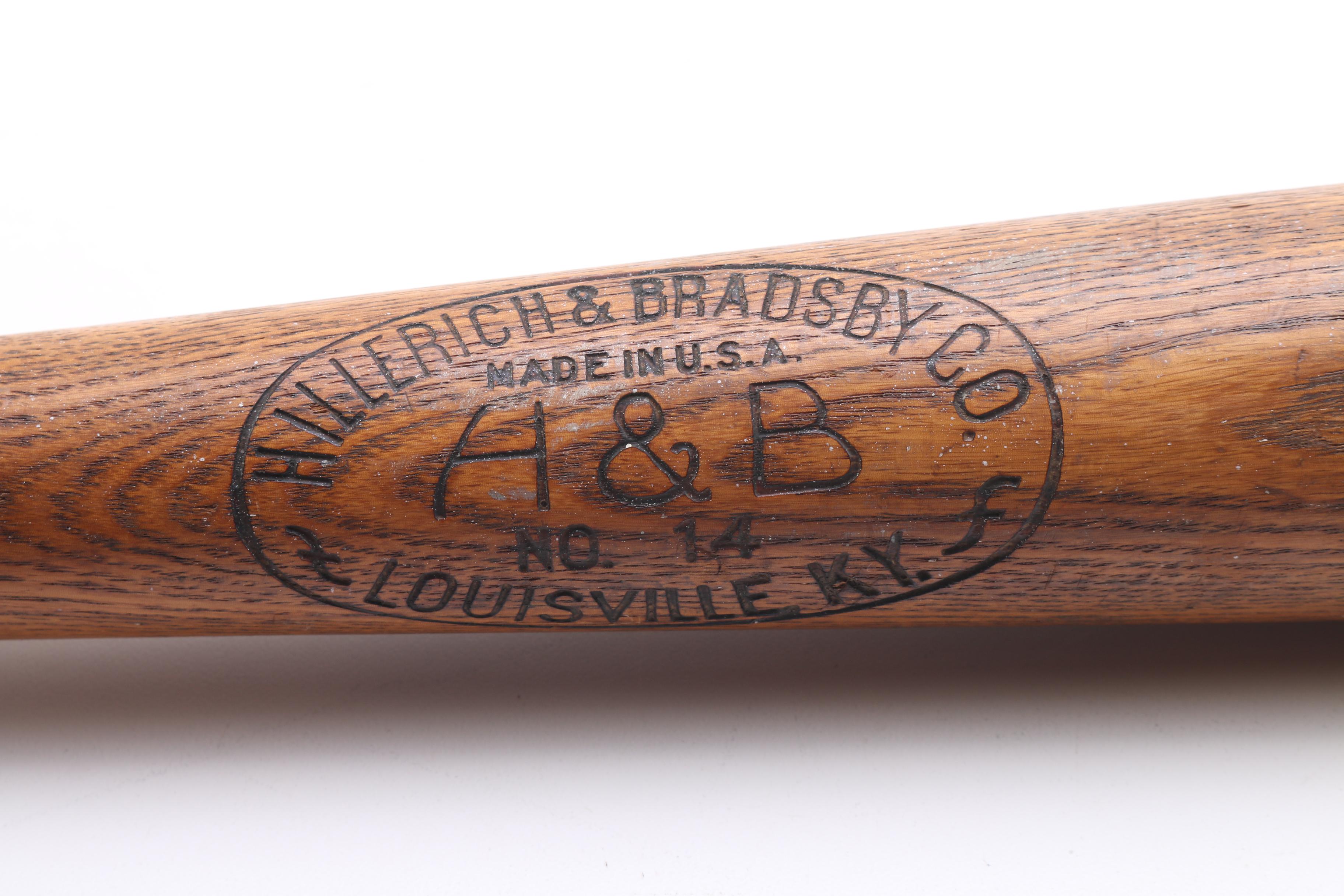 1930s Hillerich & Bradsby Lou Gehrig Baseball Bat