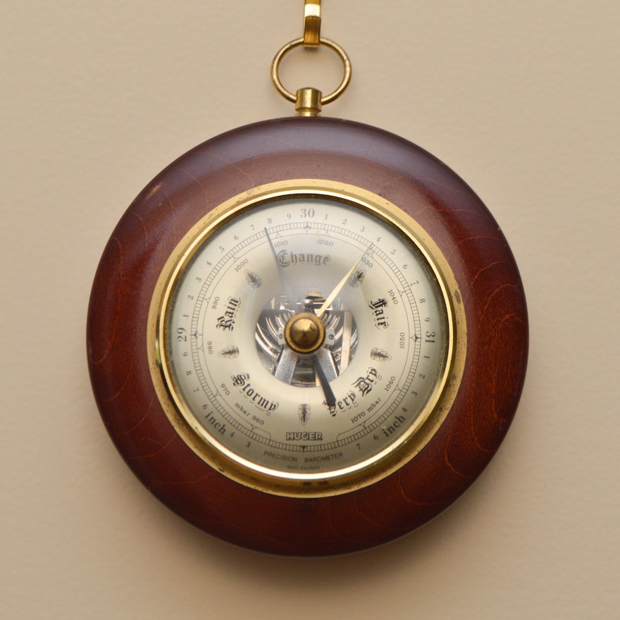 Wood Encased Huger Barometer