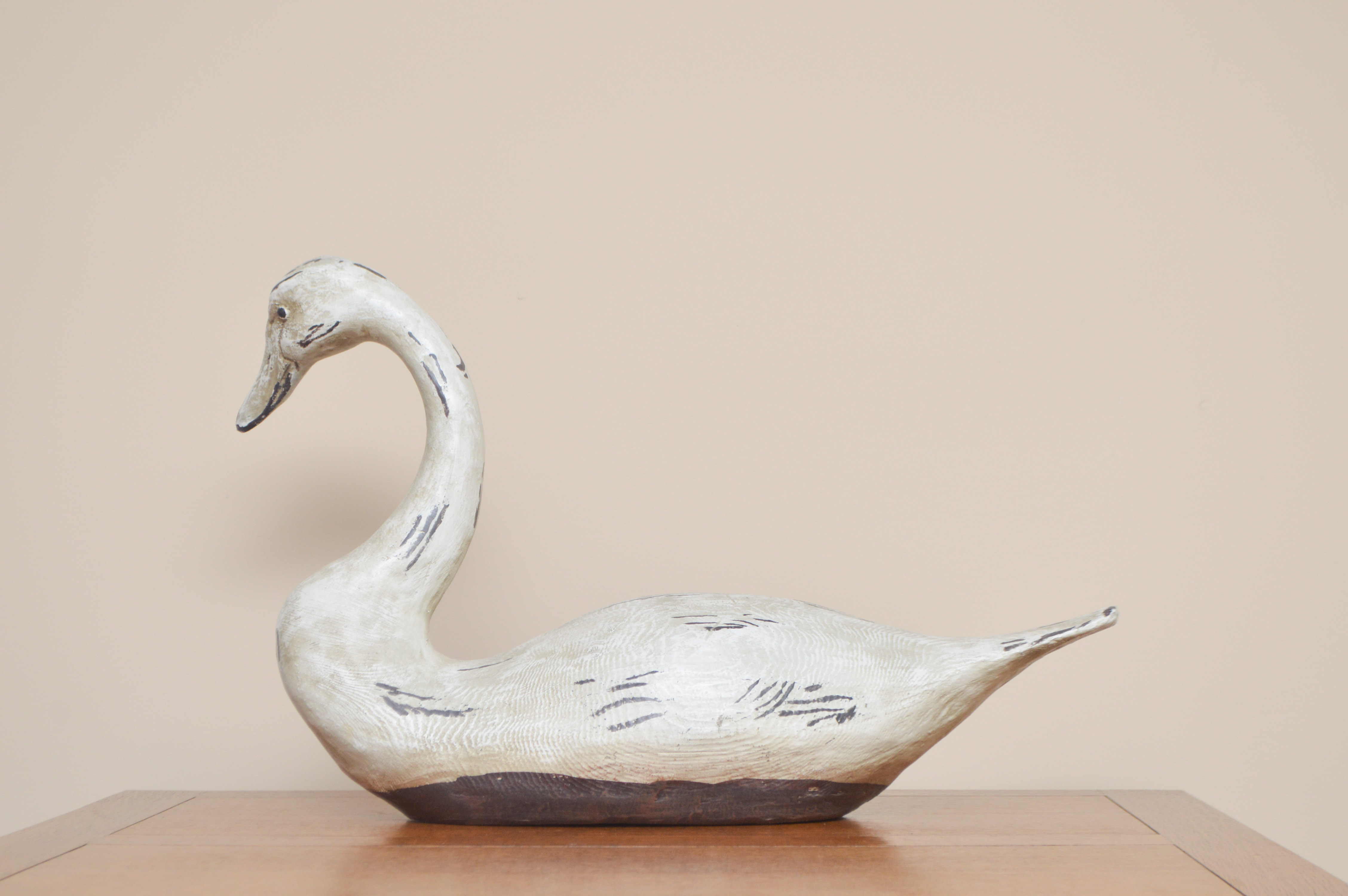 Large Rustic Wooden Goose