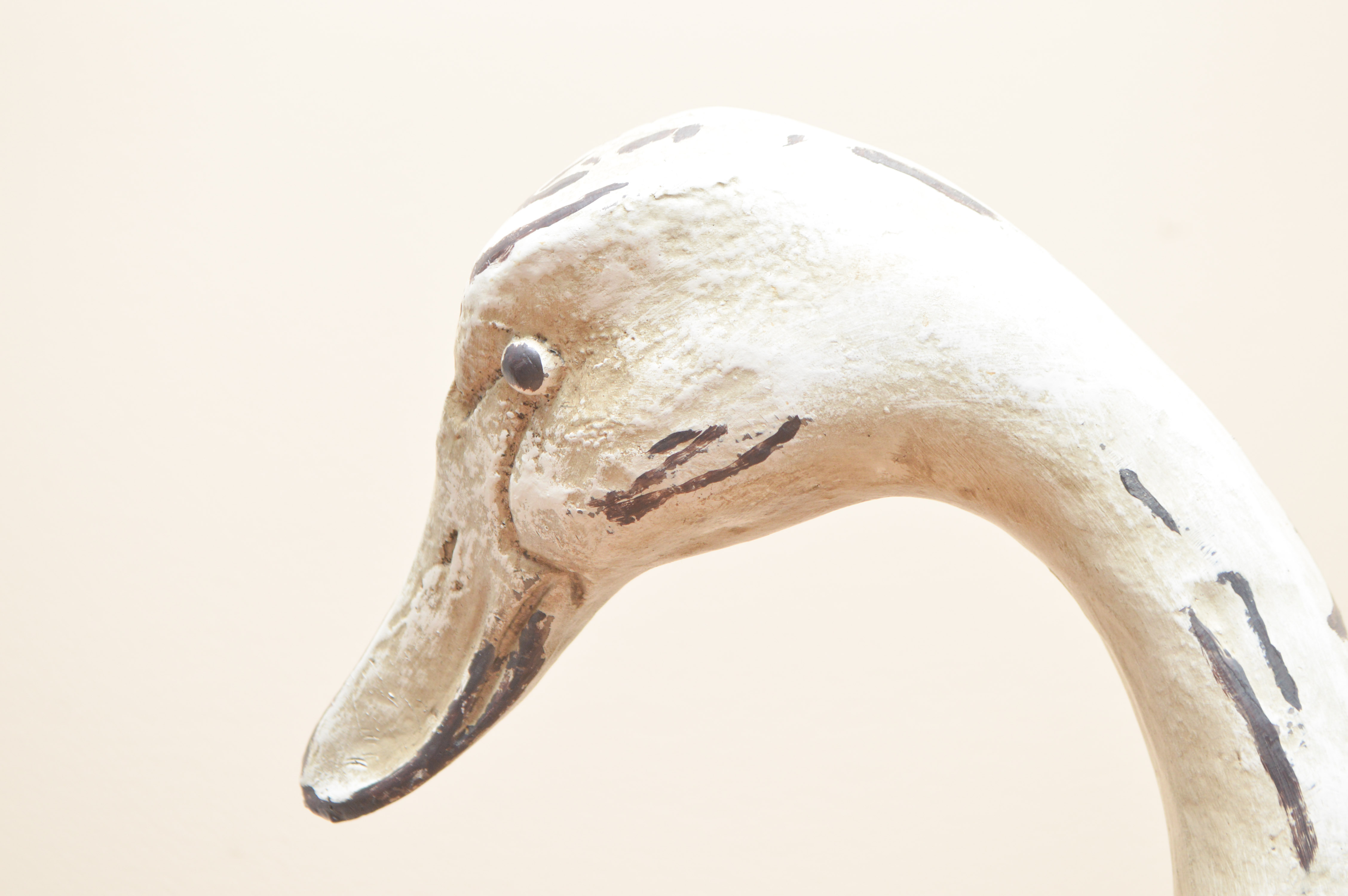 Large Rustic Wooden Goose