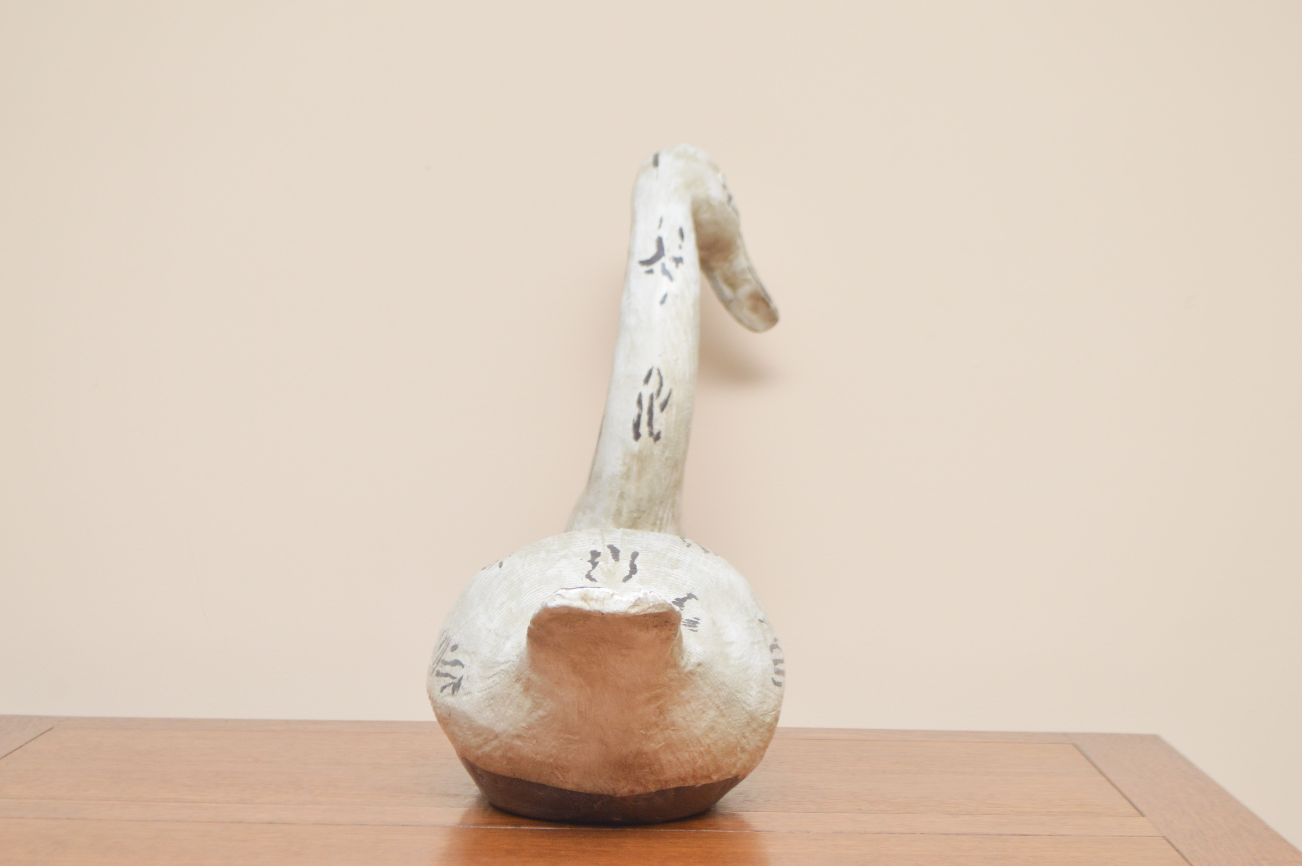 Large Rustic Wooden Goose