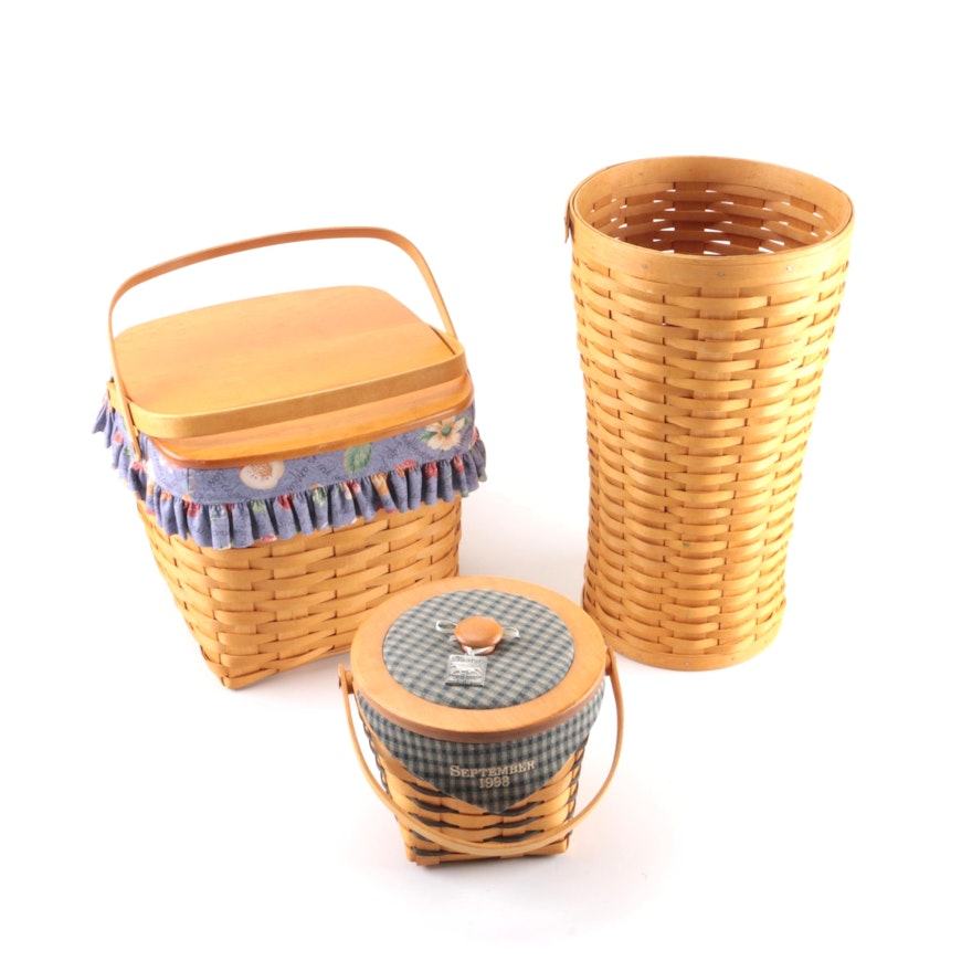 Longaberger "Crawford Barn" Baskets With Books