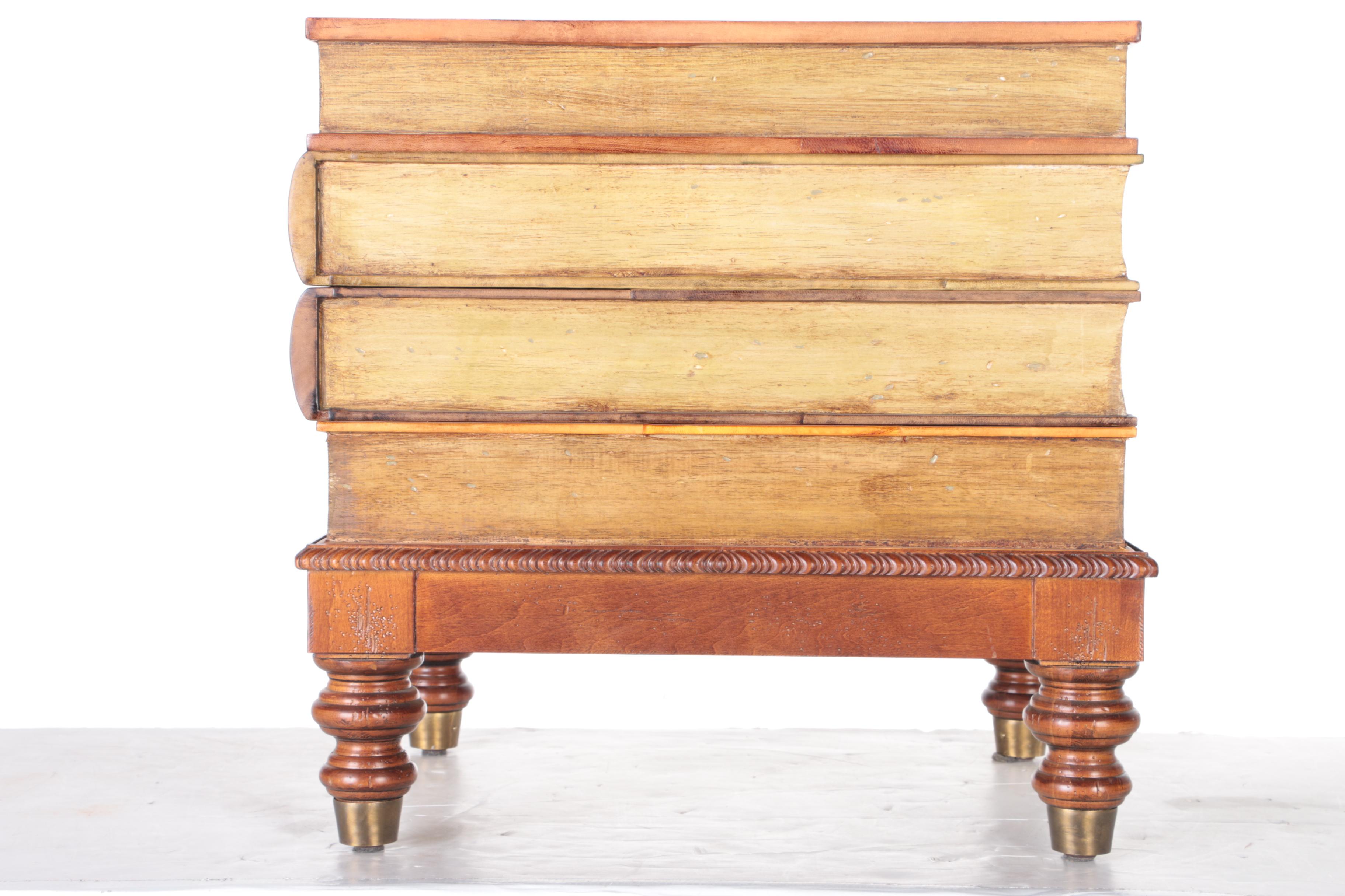 Book-Themed Side Table and Magazine Rack