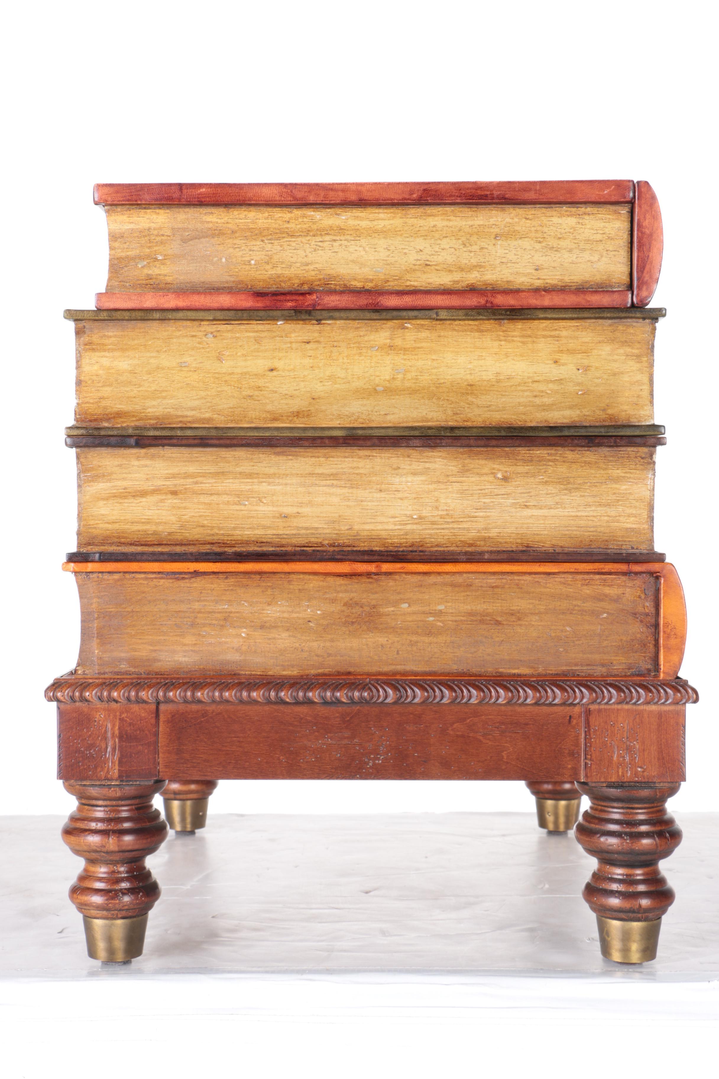 Book-Themed Side Table and Magazine Rack