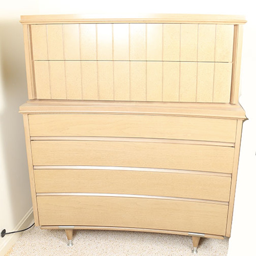 Mid Century Modern Highboy Dresser by Unagusta Mfg. Co.