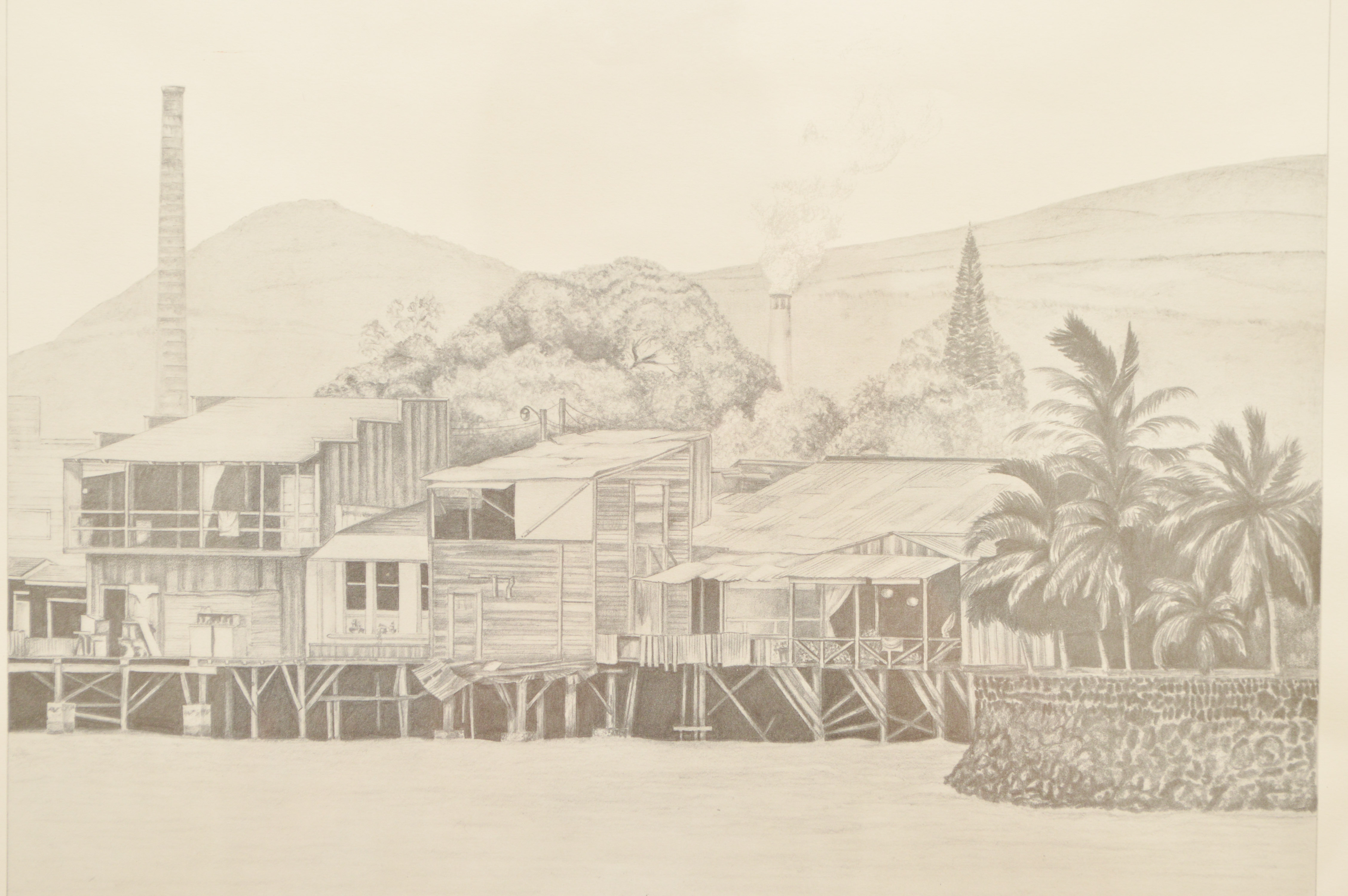 Thom Jacobs Limited Edition Offset Lithograph "Lahaina Waterfront"