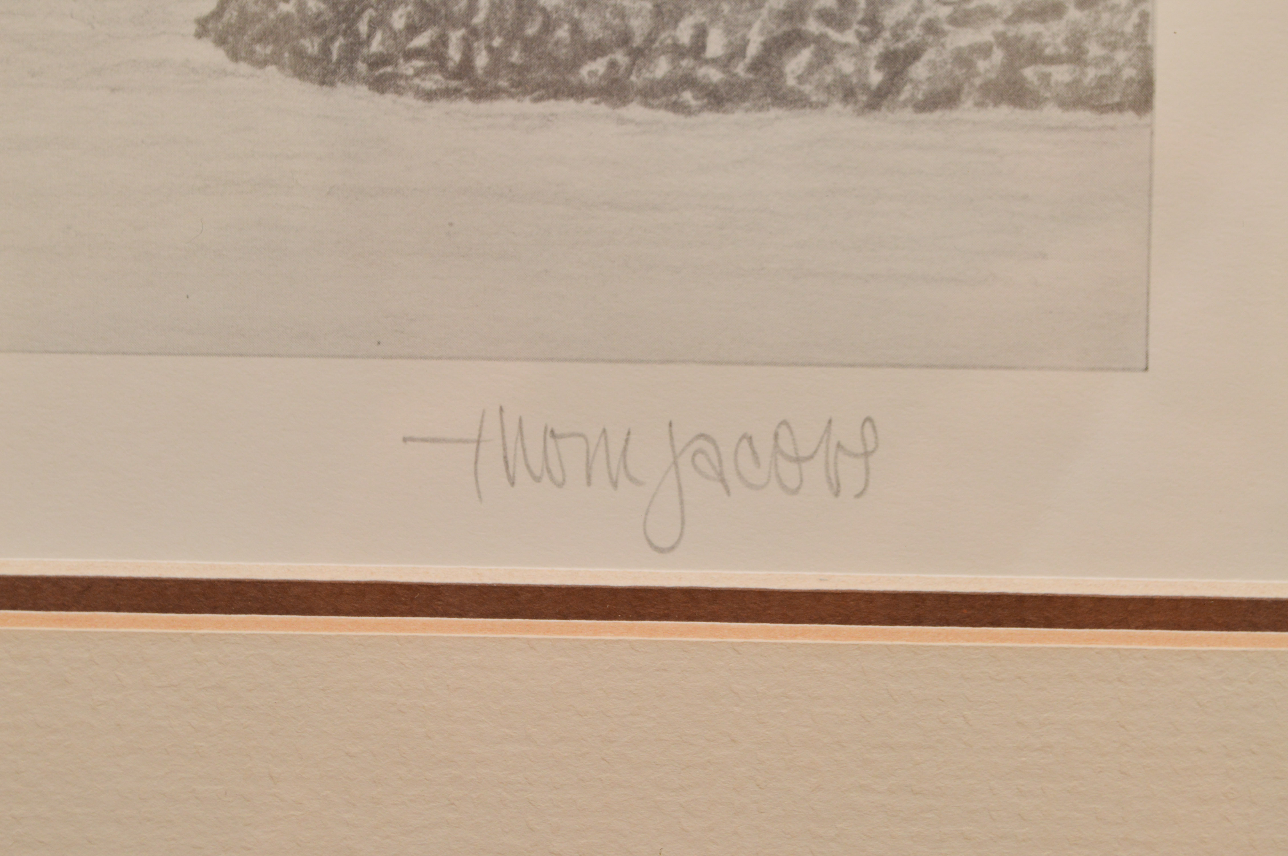 Thom Jacobs Limited Edition Offset Lithograph "Lahaina Waterfront"