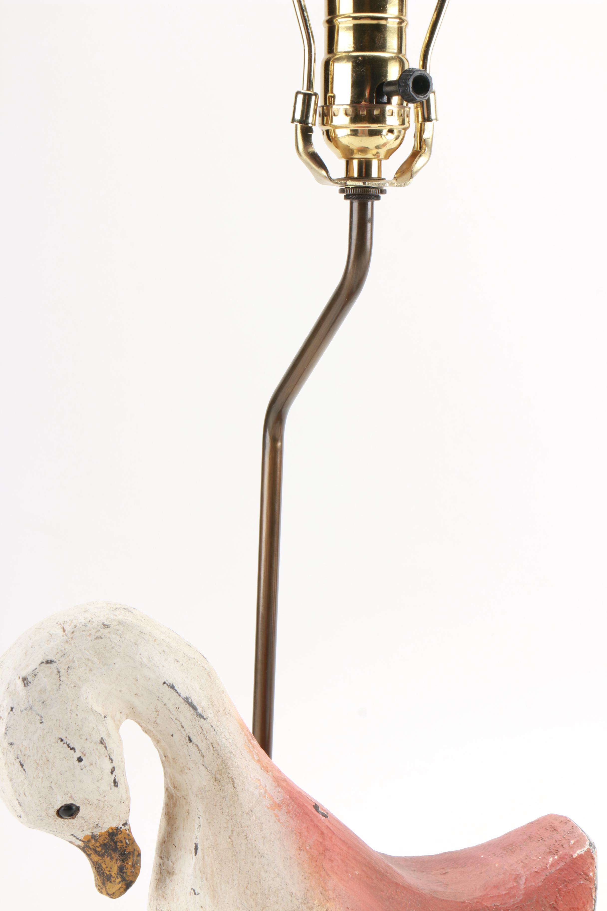 Wooden Duck Table Lamps