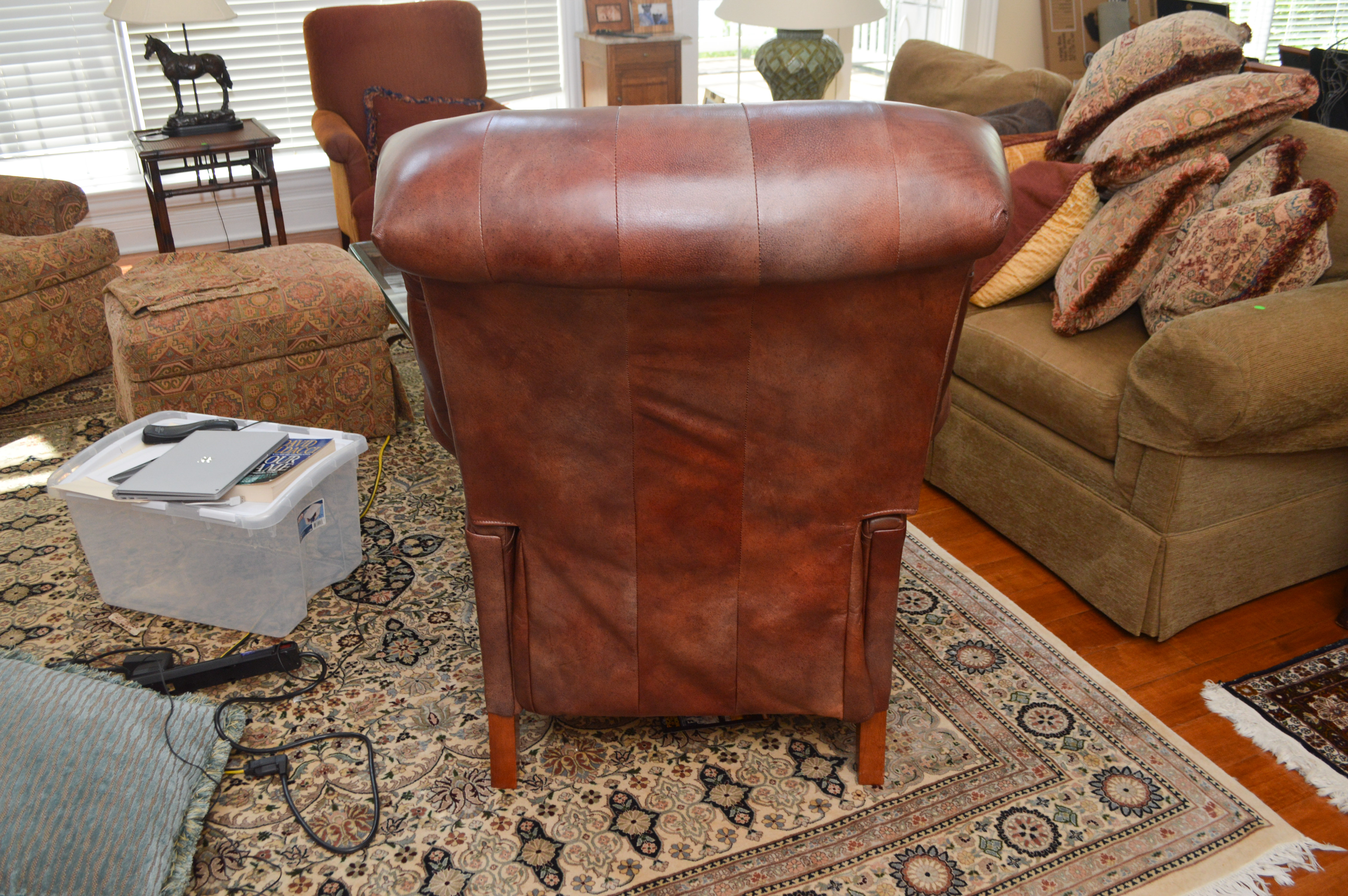 Tufted Leather La-Z-Boy Recliner