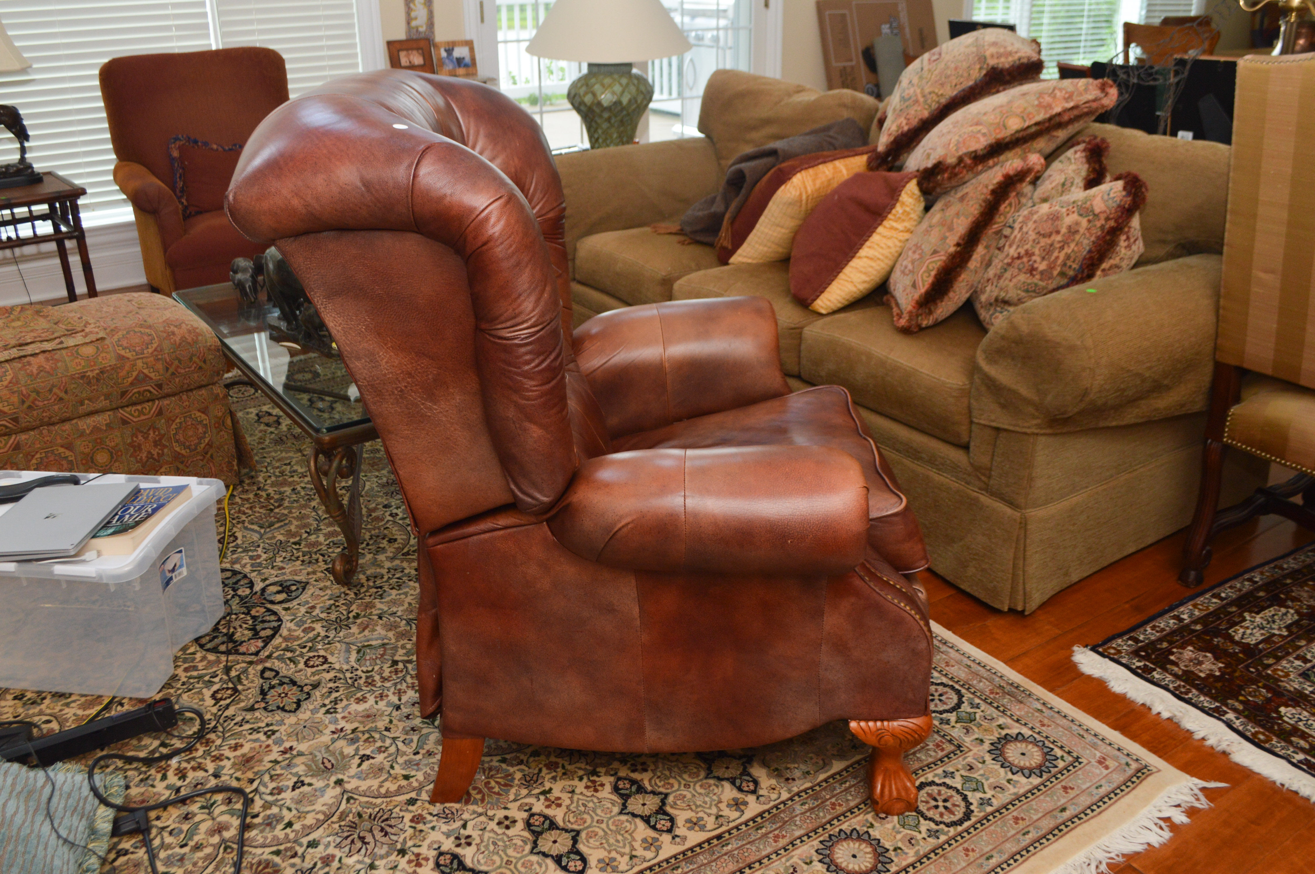 Tufted Leather La-Z-Boy Recliner