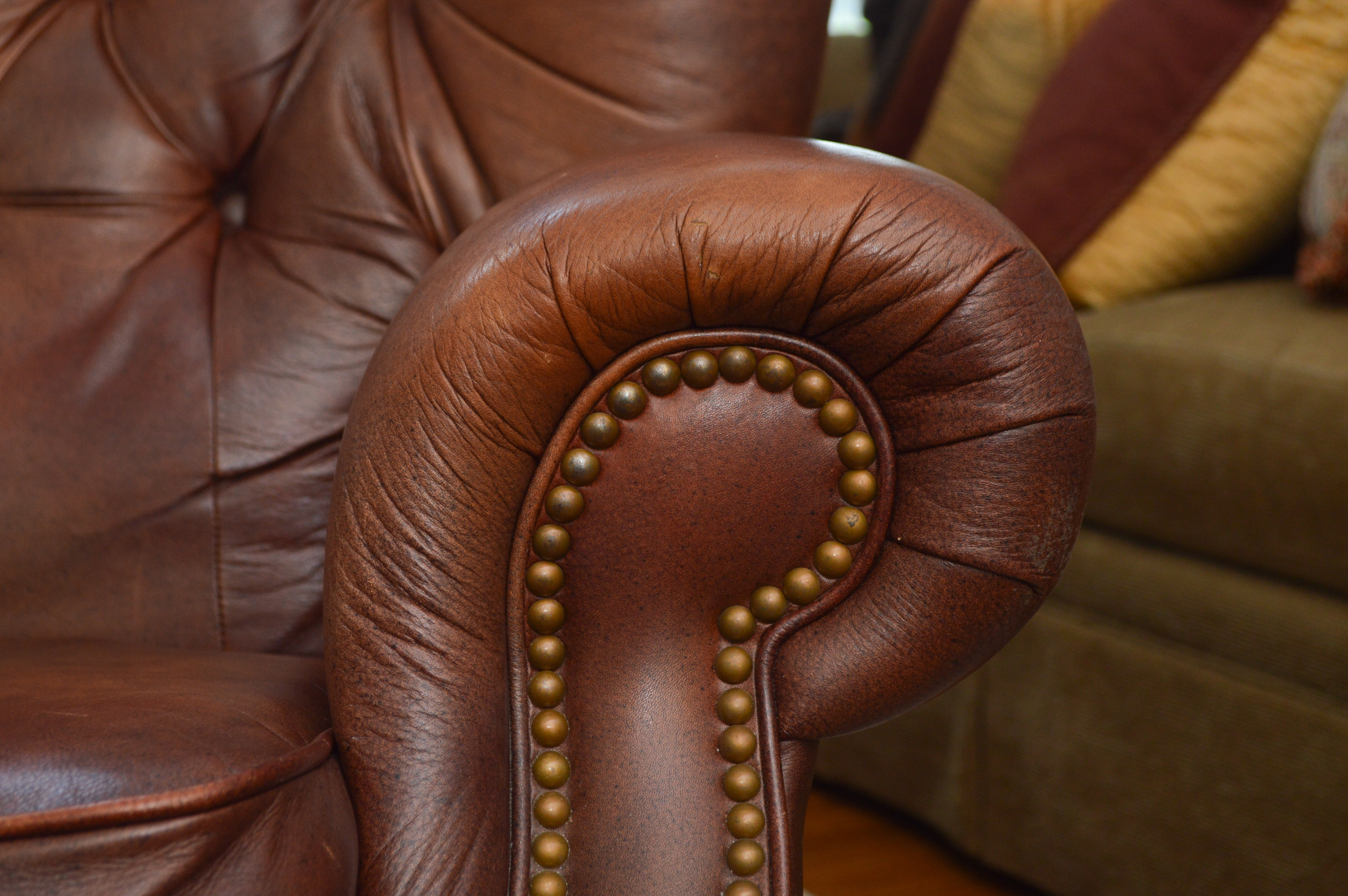 Tufted Leather La-Z-Boy Recliner