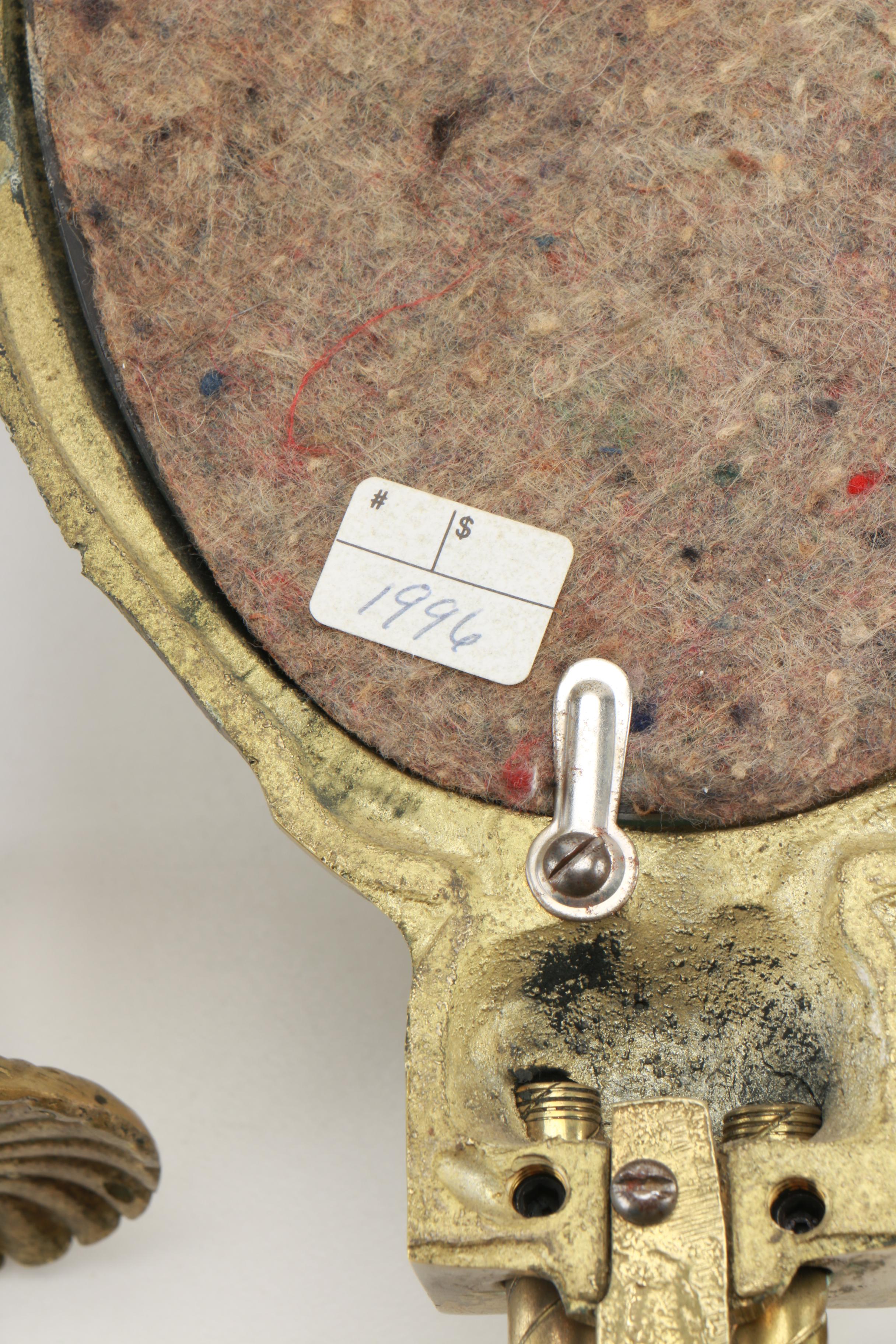 Mirrored Brass Candle Sconces