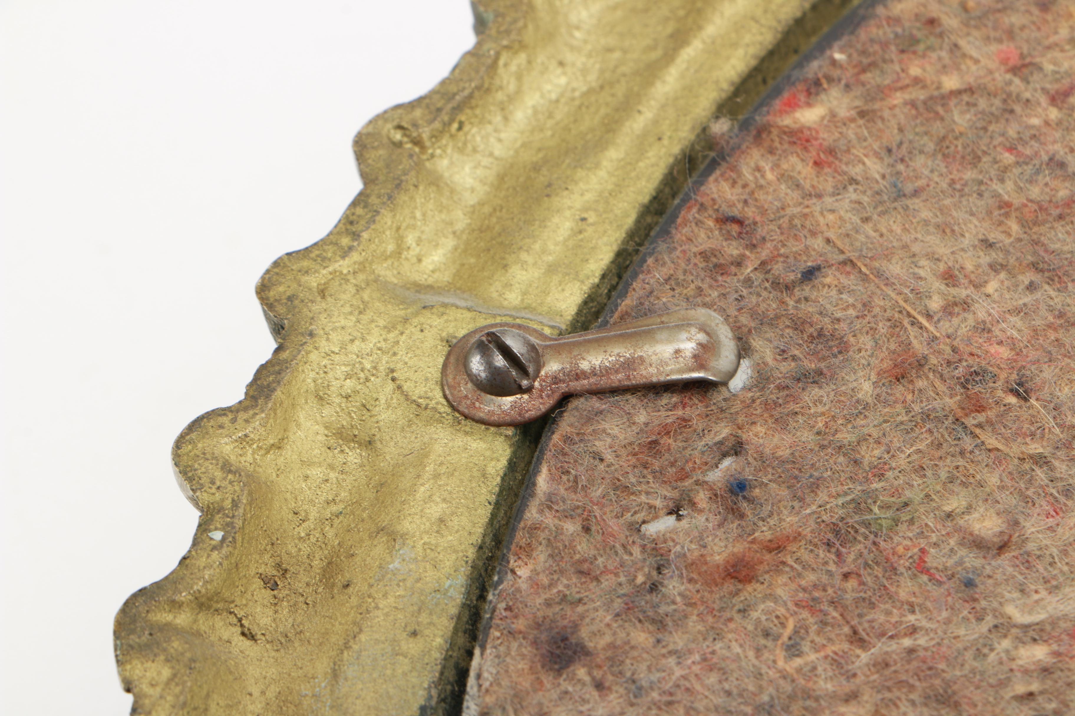 Mirrored Brass Candle Sconces