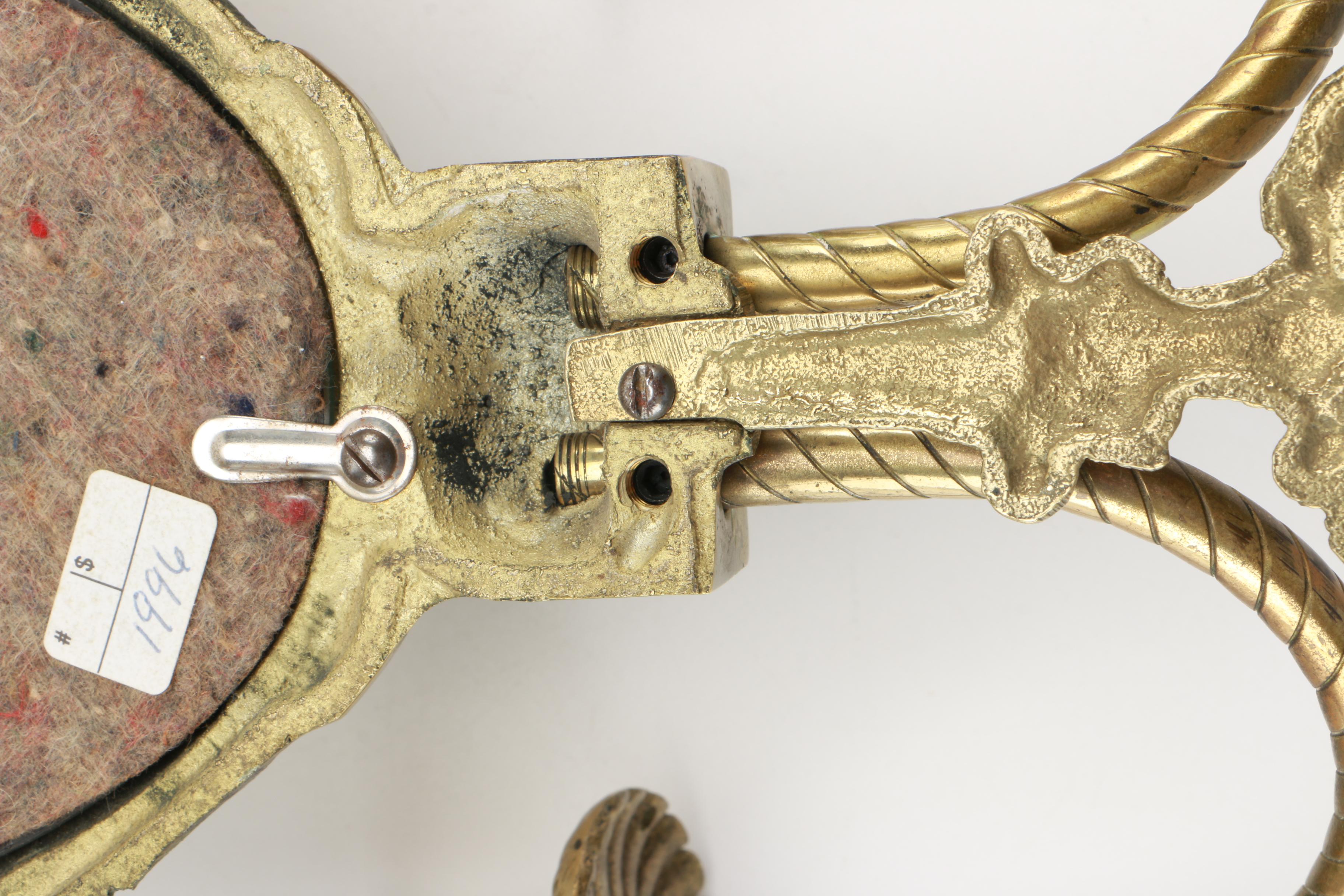 Mirrored Brass Candle Sconces