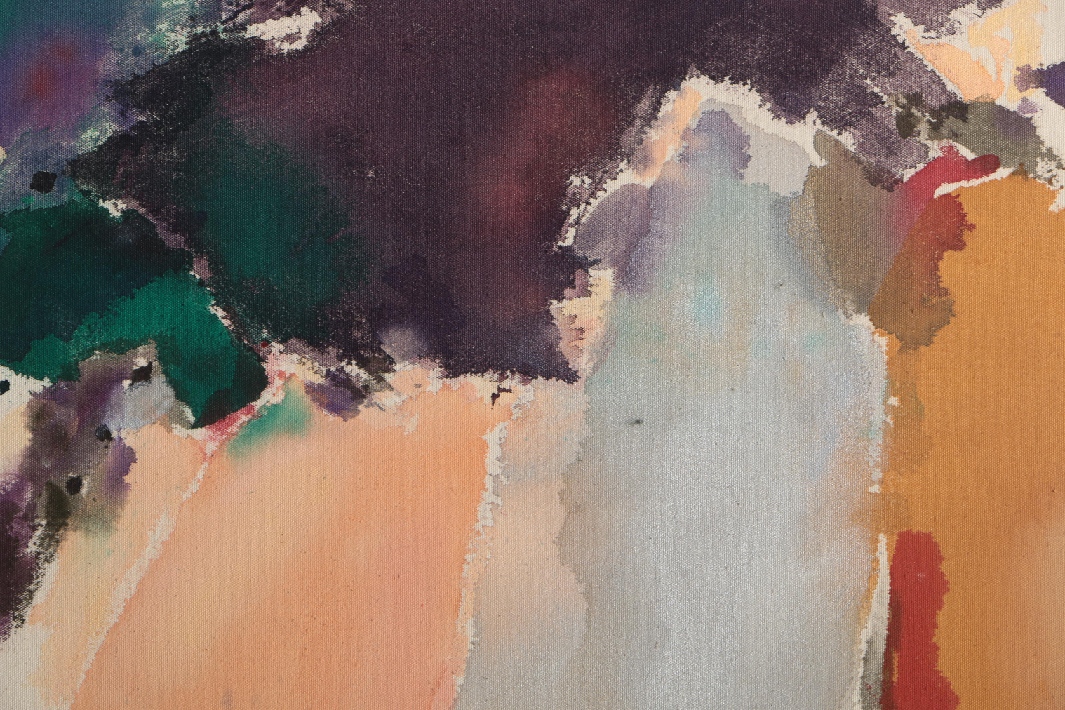 Bolinger Cohen Acrylic Painting of Abstract Forms