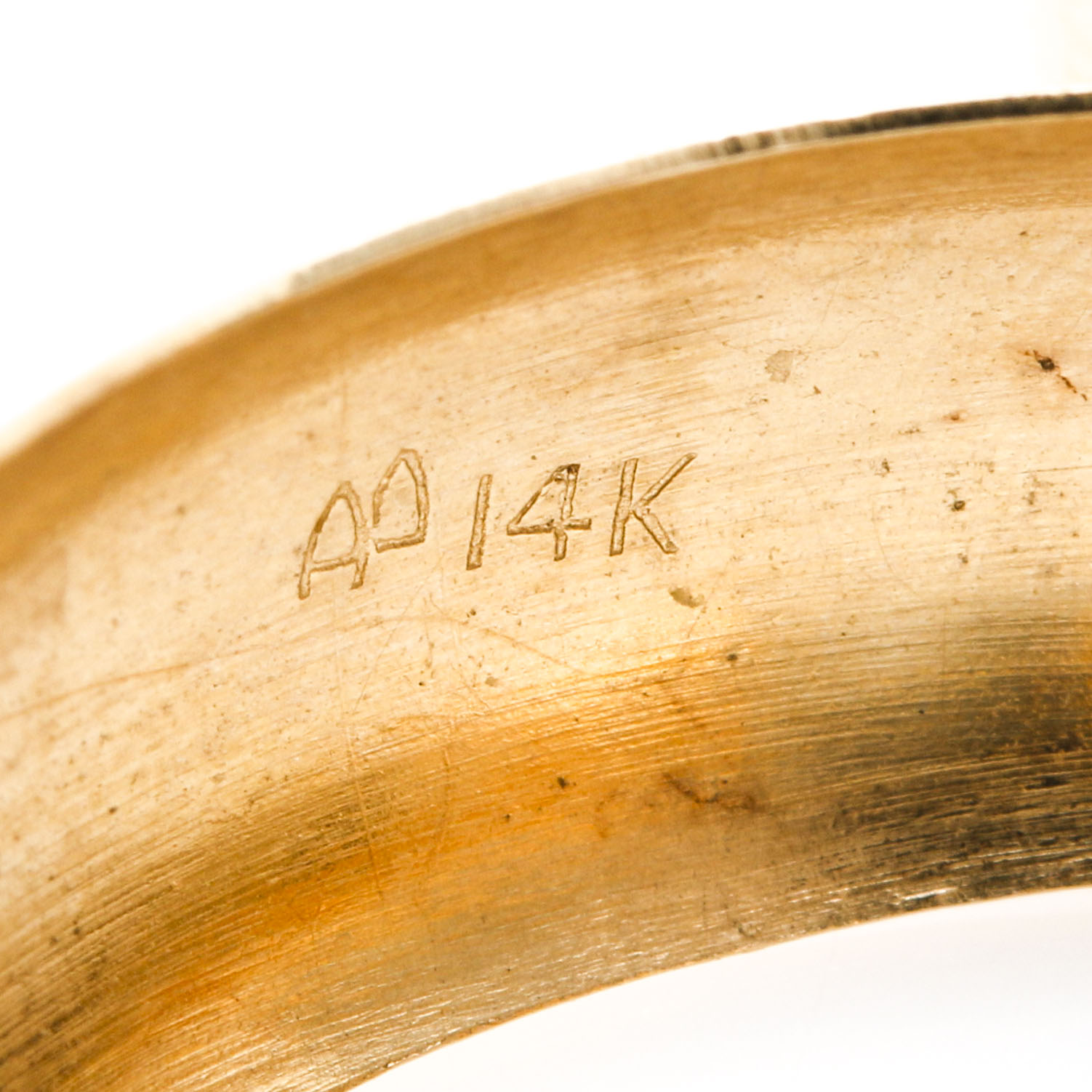 14K Yellow Gold Polished Hoop Earrings