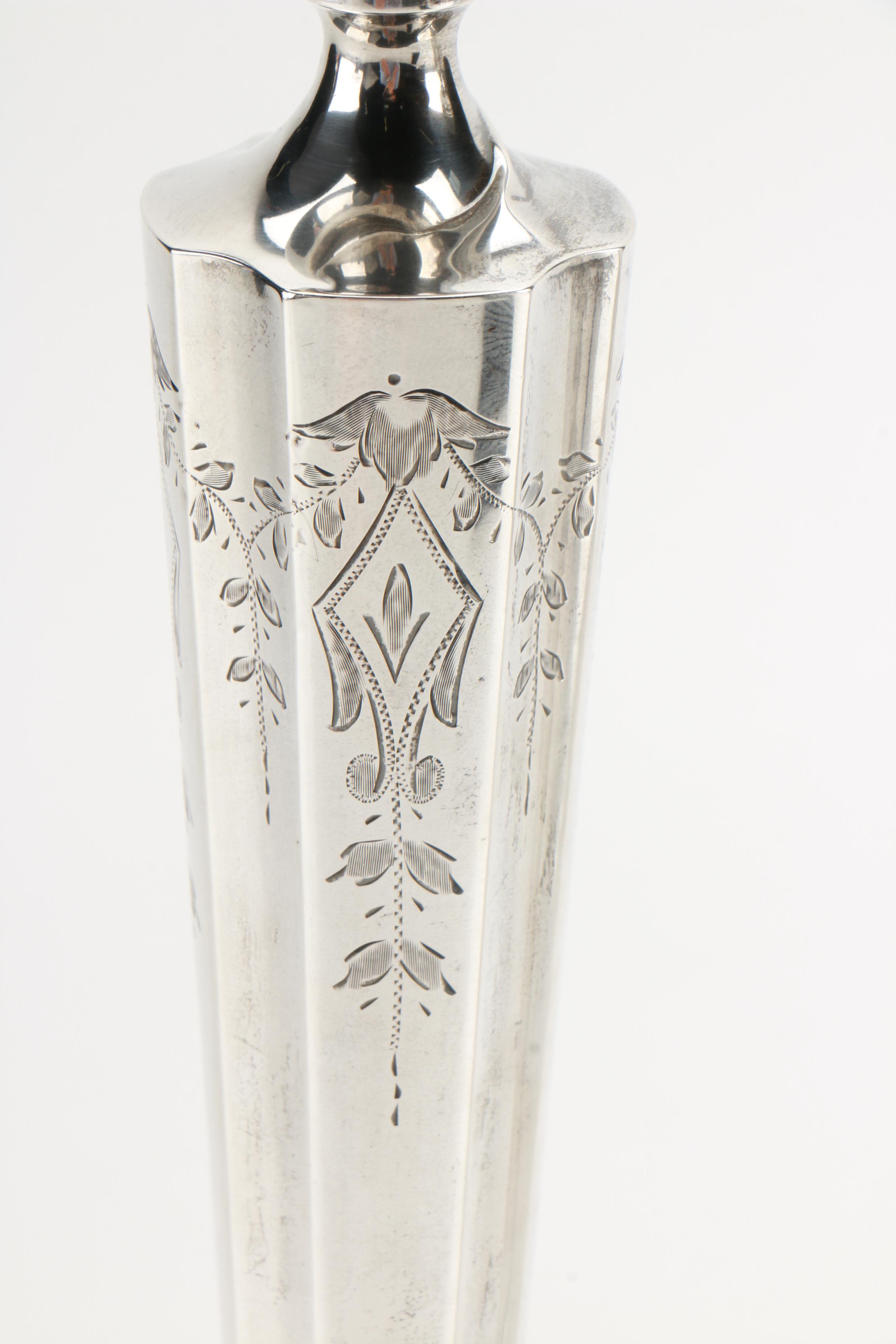 J. Wagner & Son Weighted Sterling Candlesticks