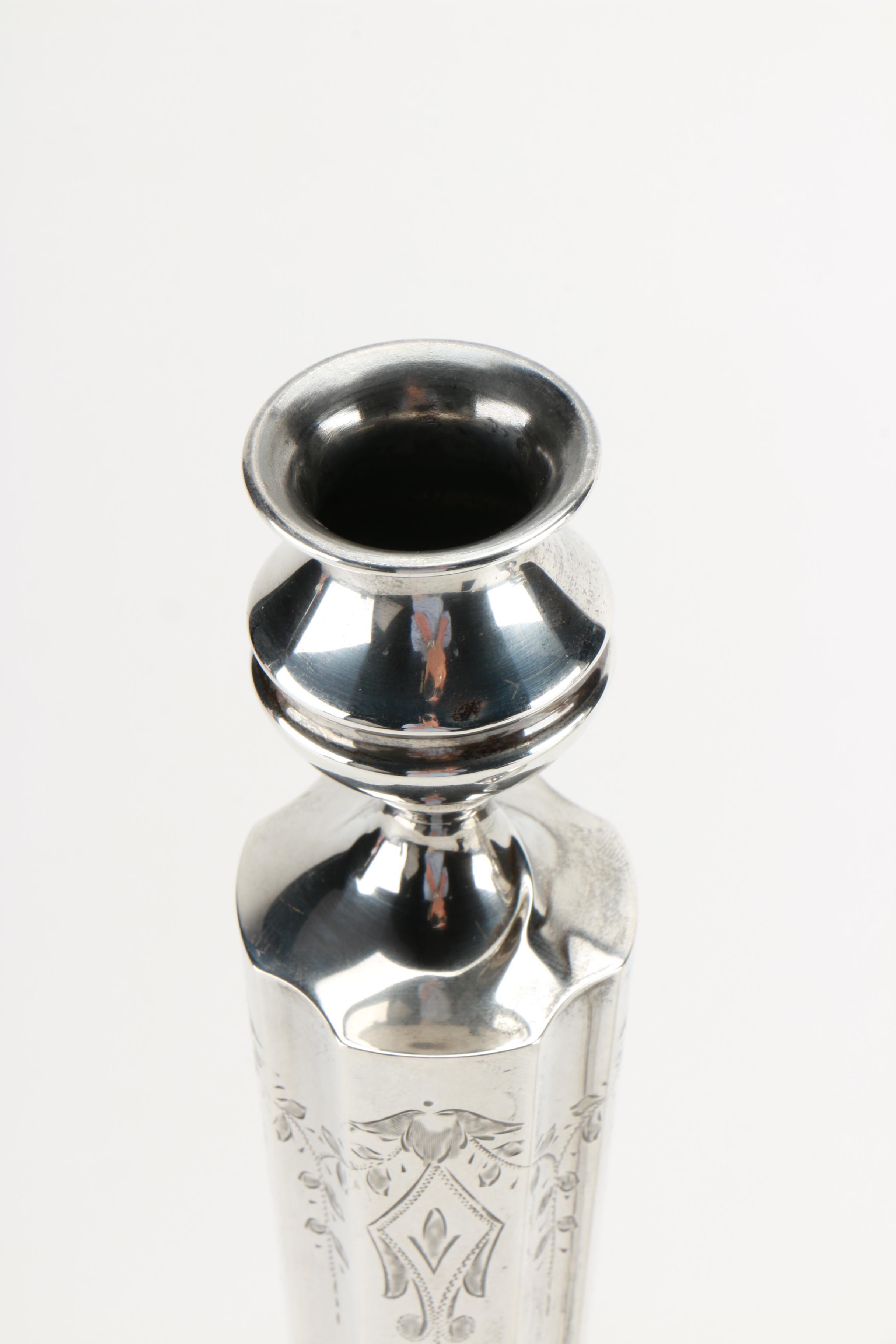 J. Wagner & Son Weighted Sterling Candlesticks