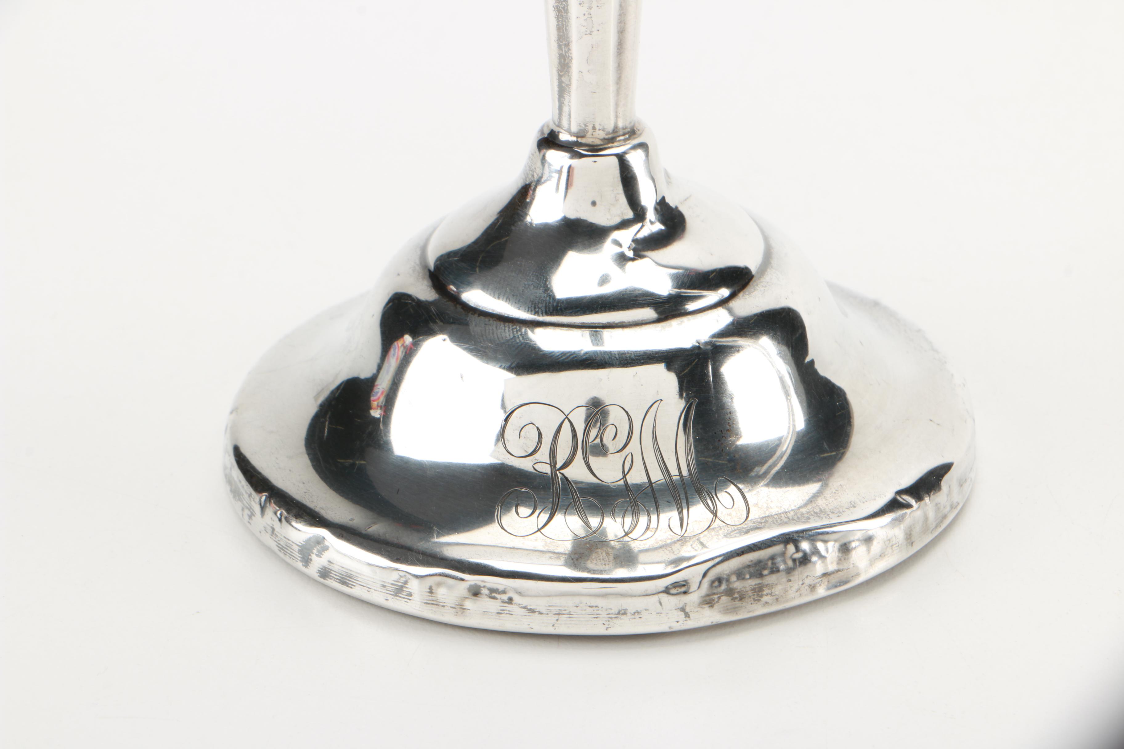 J. Wagner & Son Weighted Sterling Candlesticks