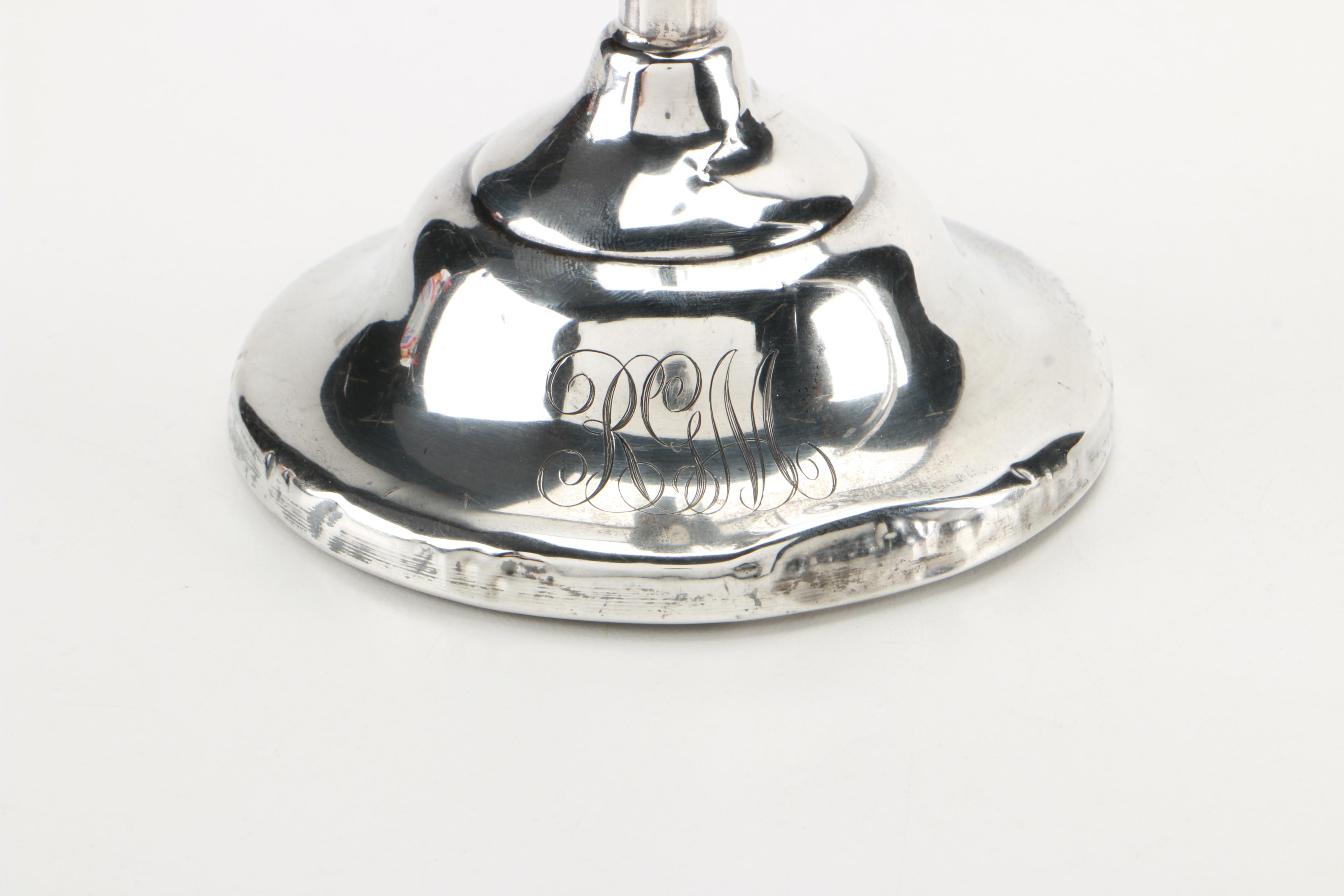 J. Wagner & Son Weighted Sterling Candlesticks