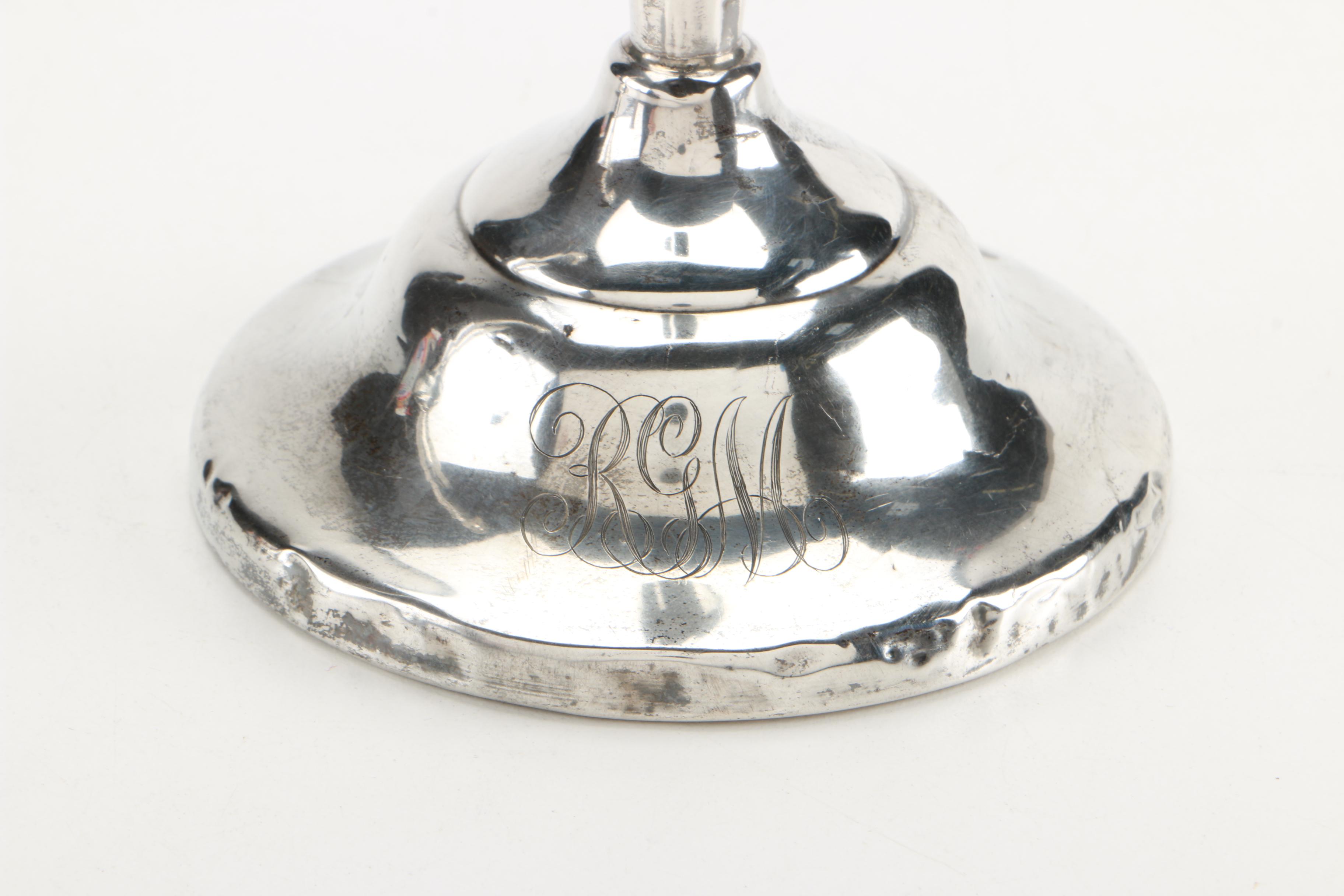 J. Wagner & Son Weighted Sterling Candlesticks