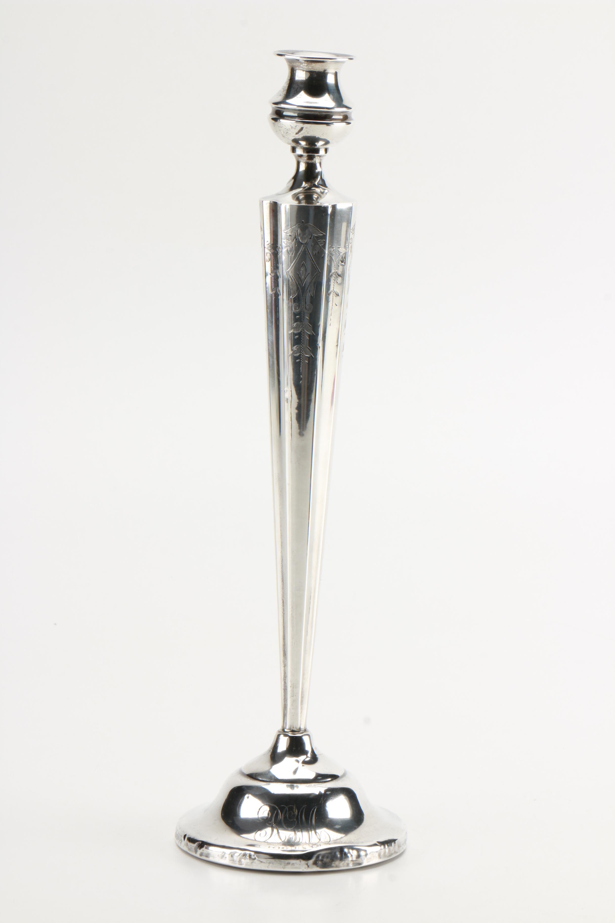 J. Wagner & Son Weighted Sterling Candlesticks