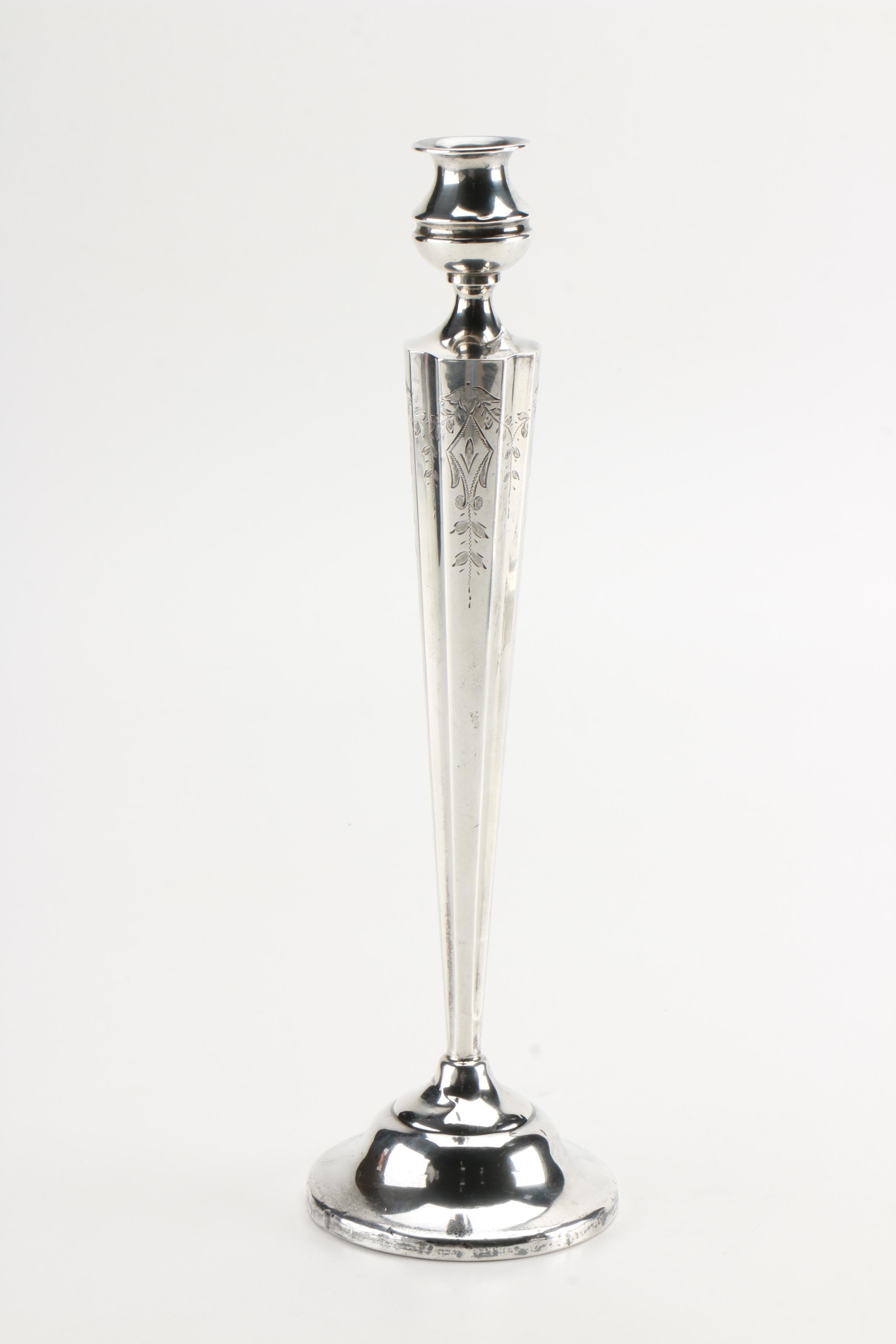 J. Wagner & Son Weighted Sterling Candlesticks