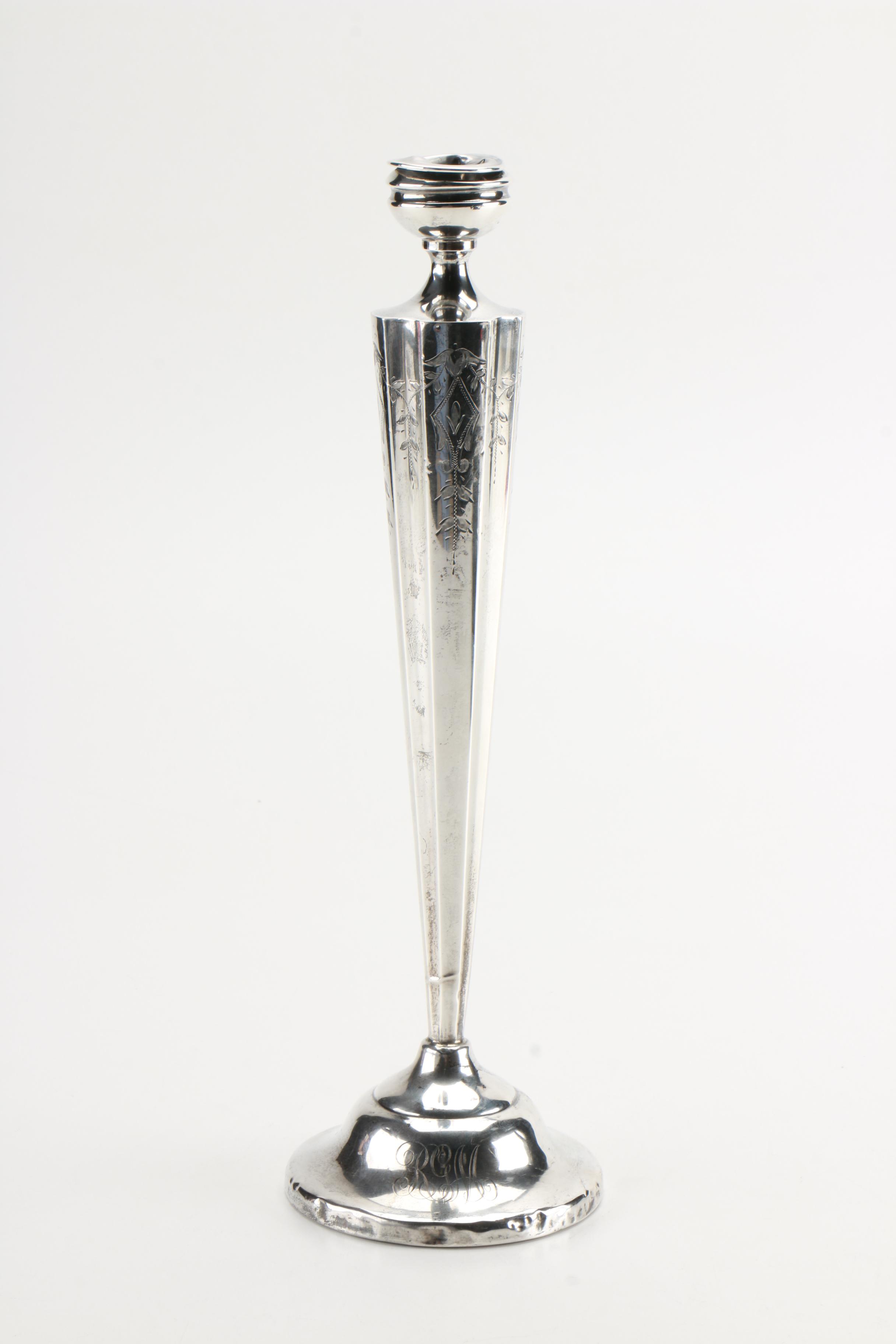 J. Wagner & Son Weighted Sterling Candlesticks