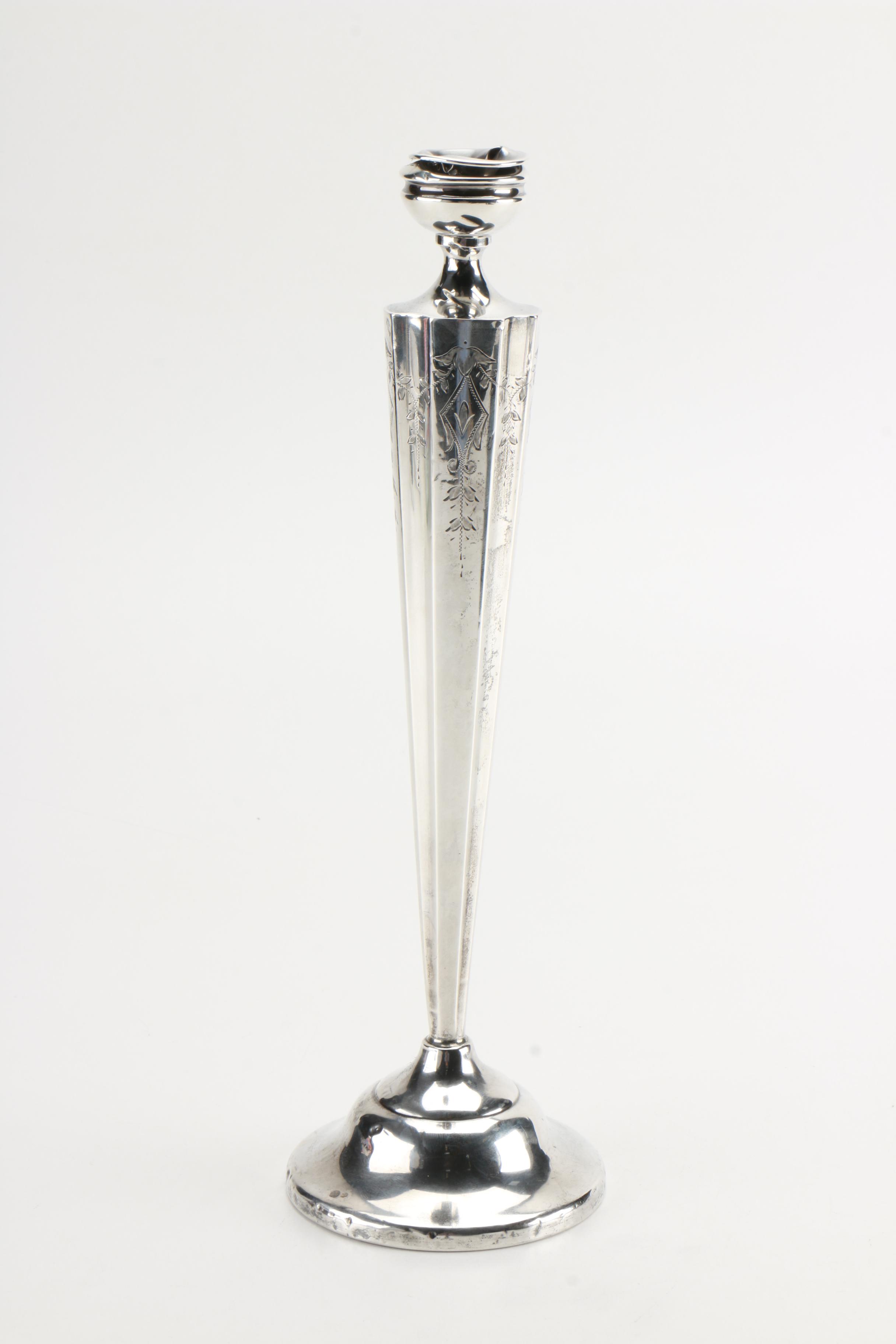 J. Wagner & Son Weighted Sterling Candlesticks