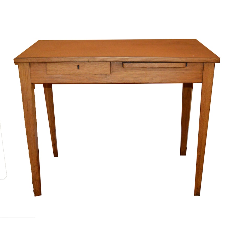 Vintage Oak Writing Desk