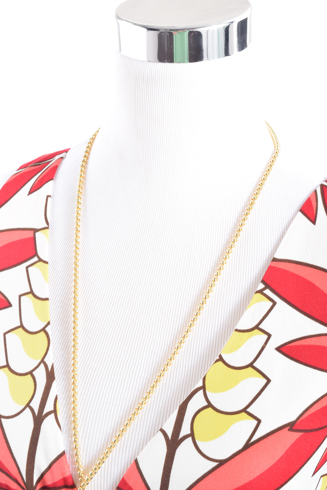 Tony Burch Silk Dress and Necklace