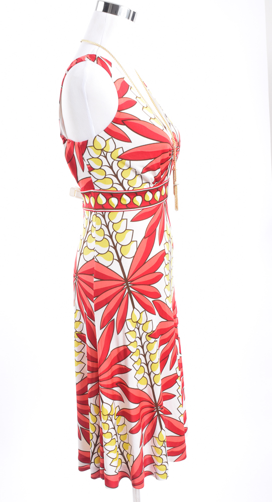 Tony Burch Silk Dress and Necklace