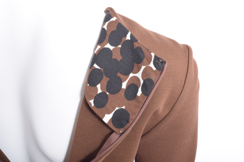 Tori Burch Pleated Dress with Cortina Polo Style Italian Leather Belt