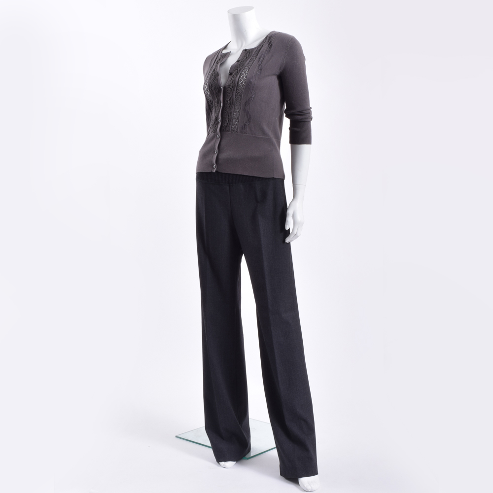 Pam McMahon and Merona Taupe Outfit with Bracelet