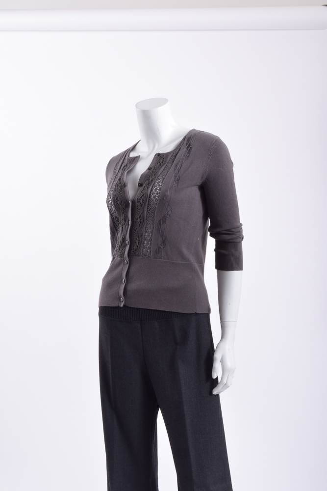 Pam McMahon and Merona Taupe Outfit with Bracelet