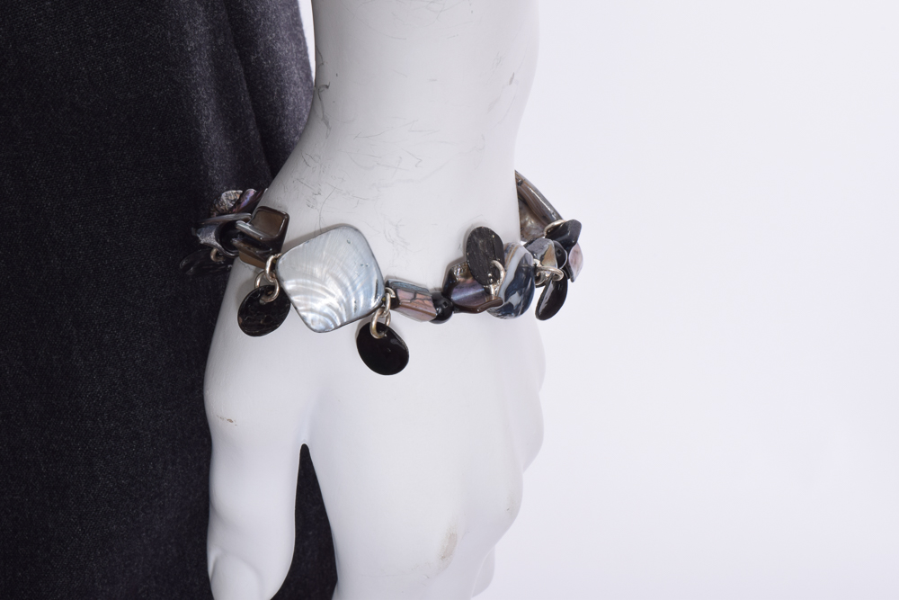 Pam McMahon and Merona Taupe Outfit with Bracelet